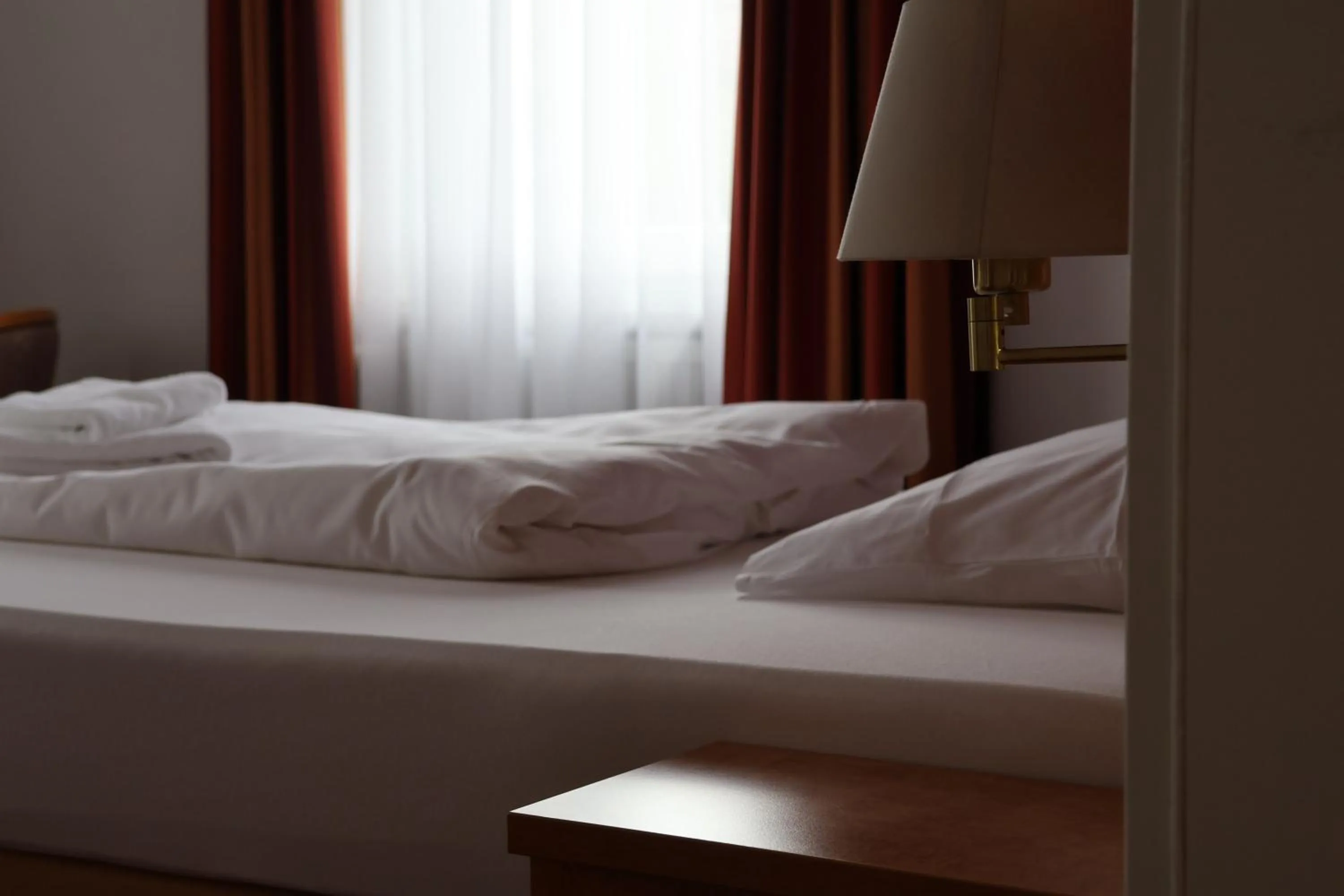 Bed in Hotel an der Therme