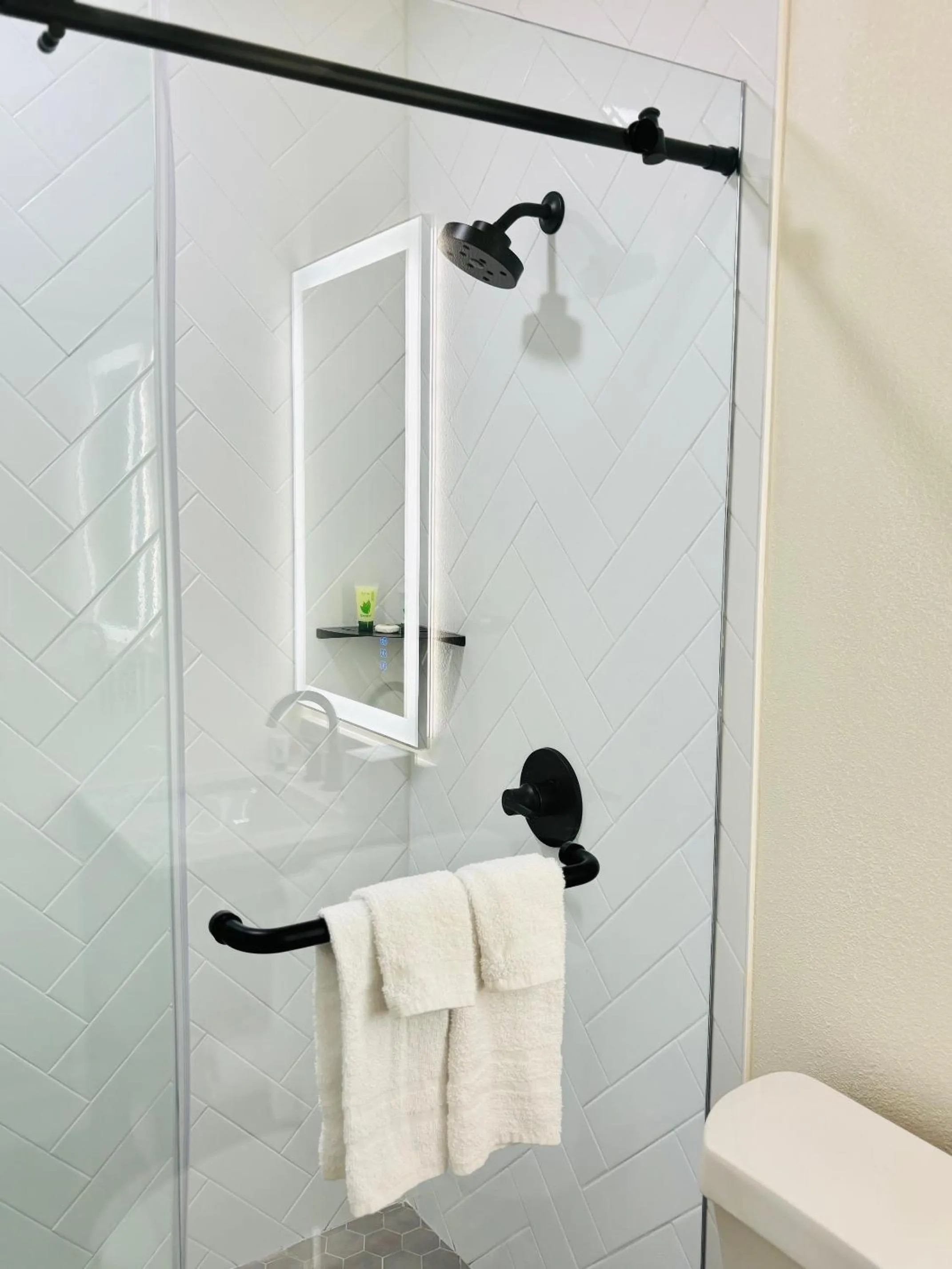 Shower in The Depot Hotel