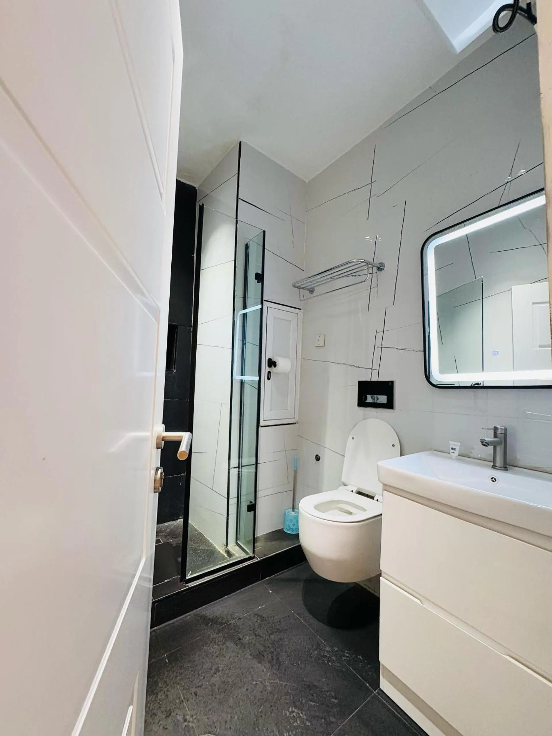 Shower in Bolton White Residence