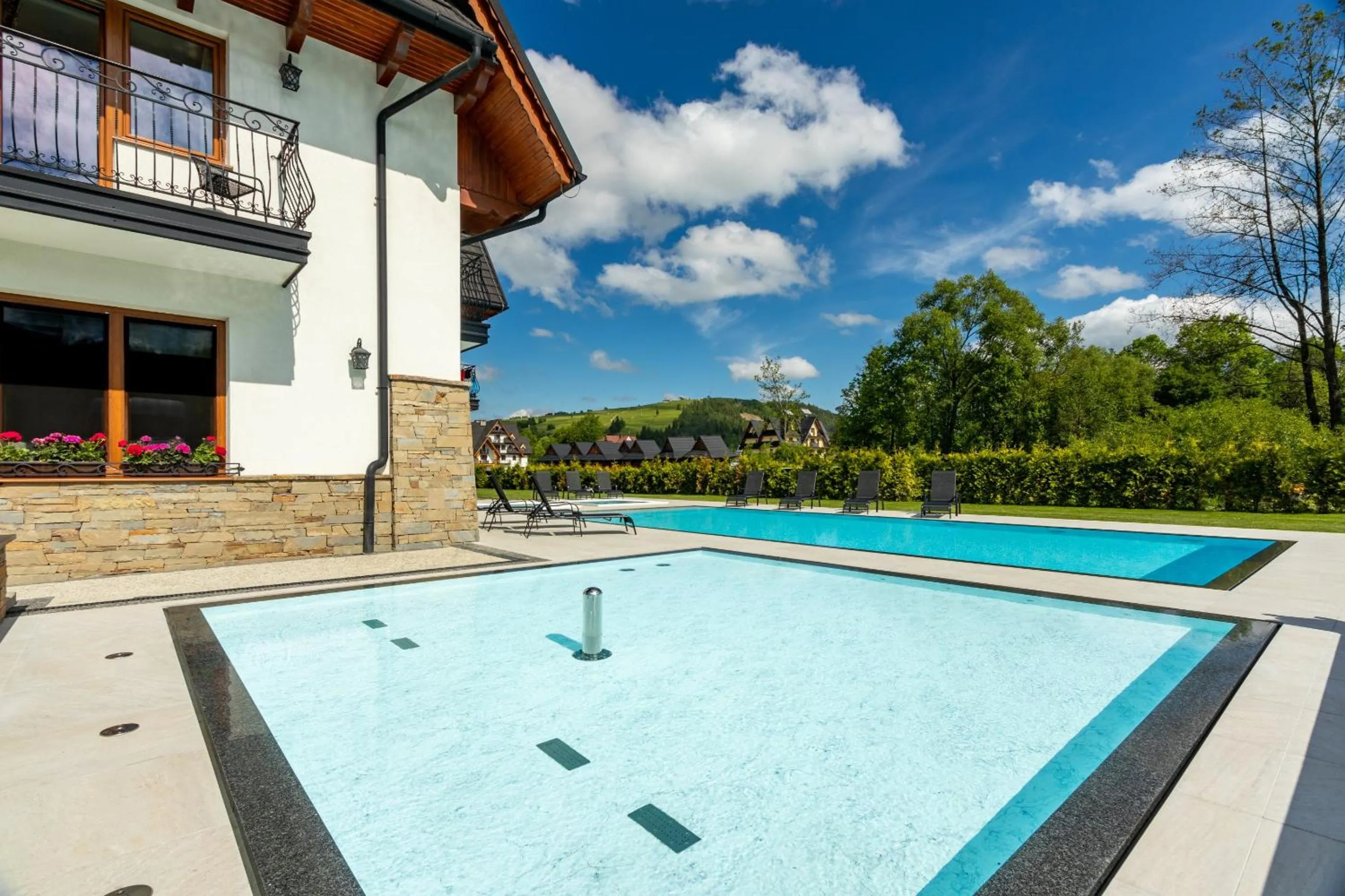 Natural landscape in Willa Skałka