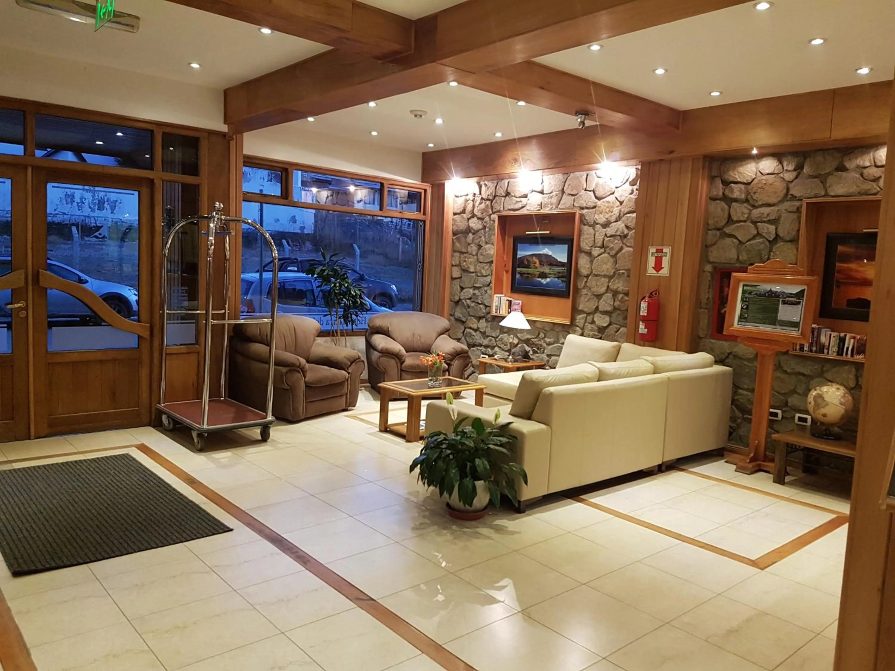 Lobby or reception in Hotel Tierra del Fuego