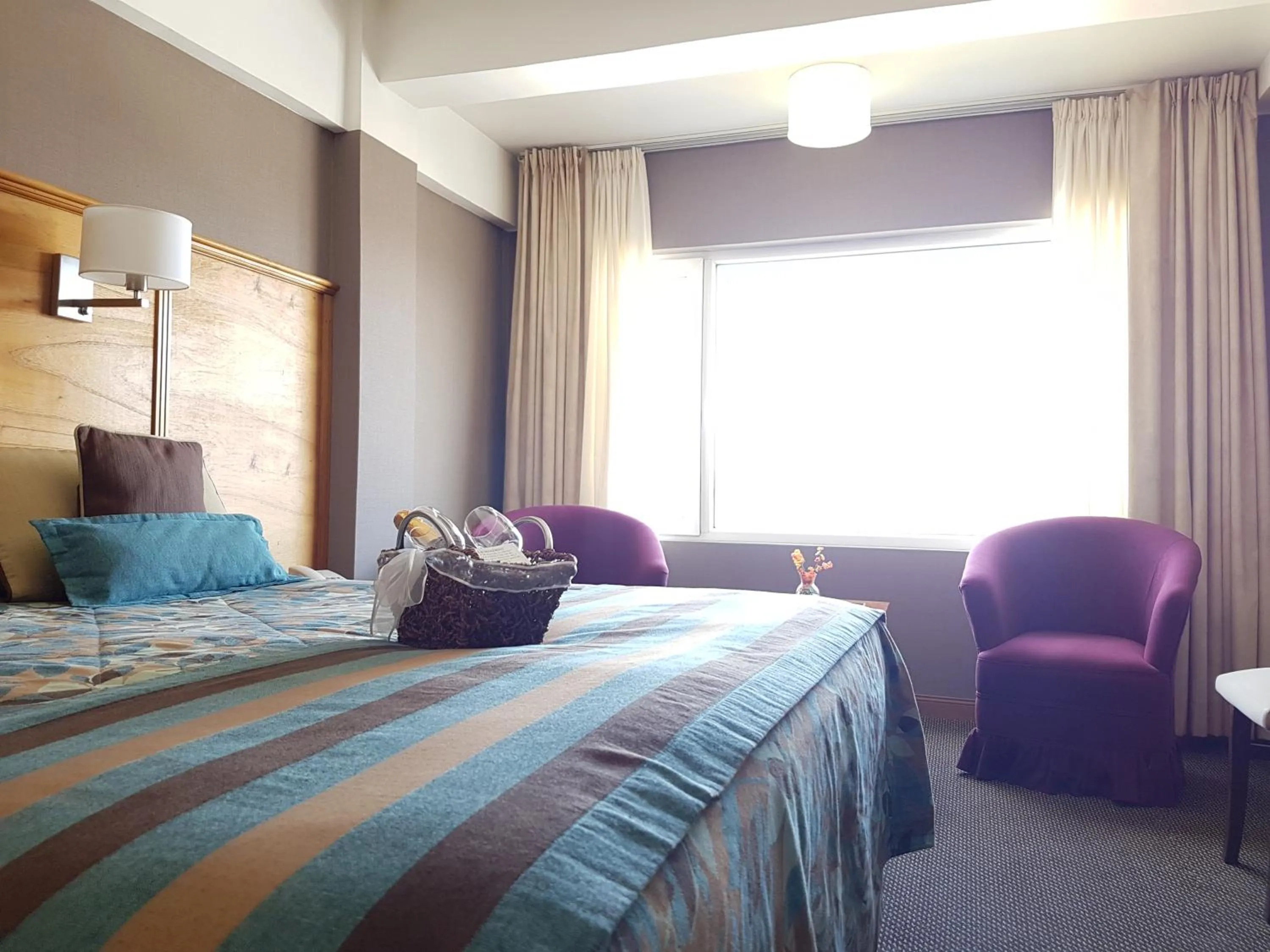 Bed in Hotel Tierra del Fuego