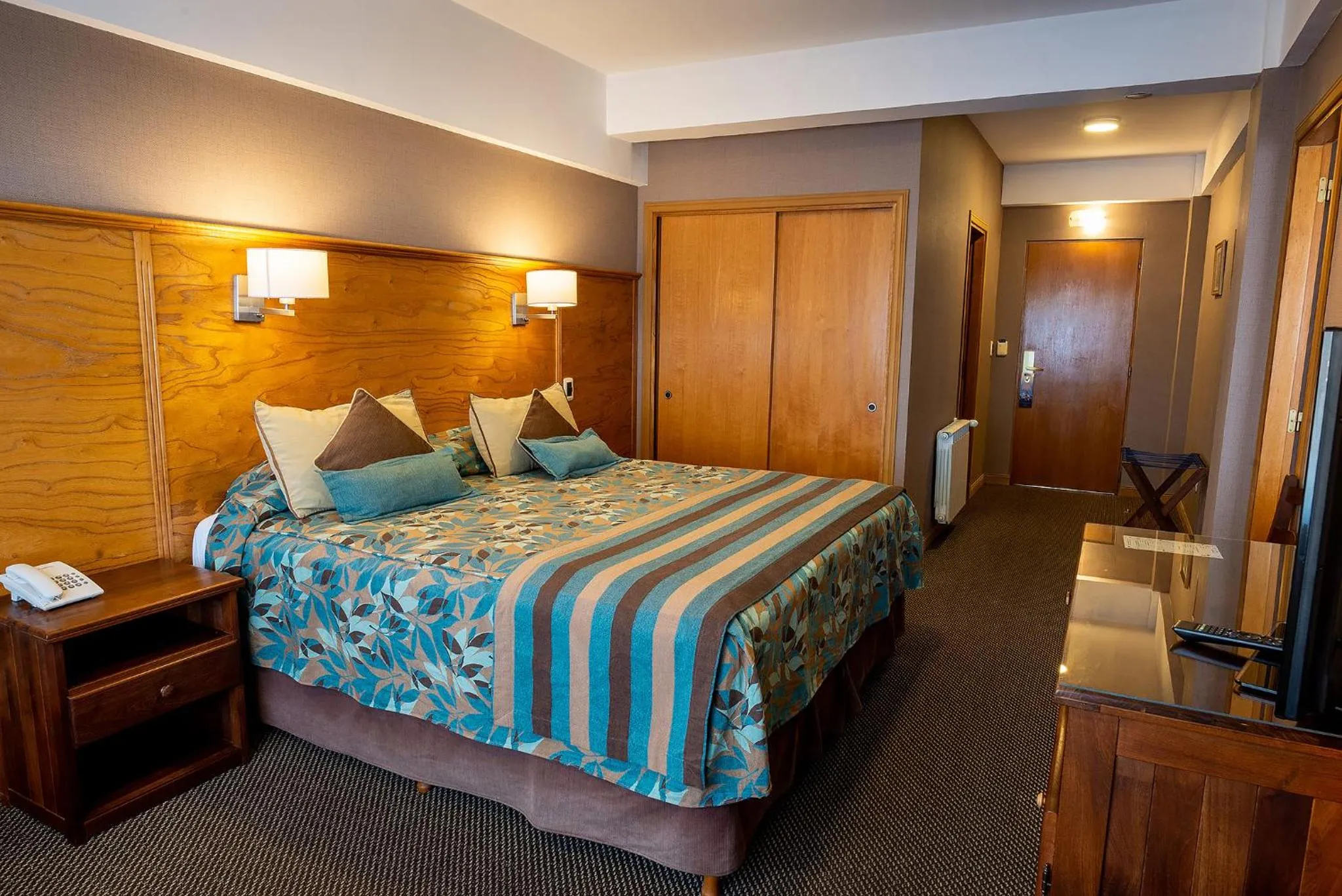 Bed in Hotel Tierra del Fuego