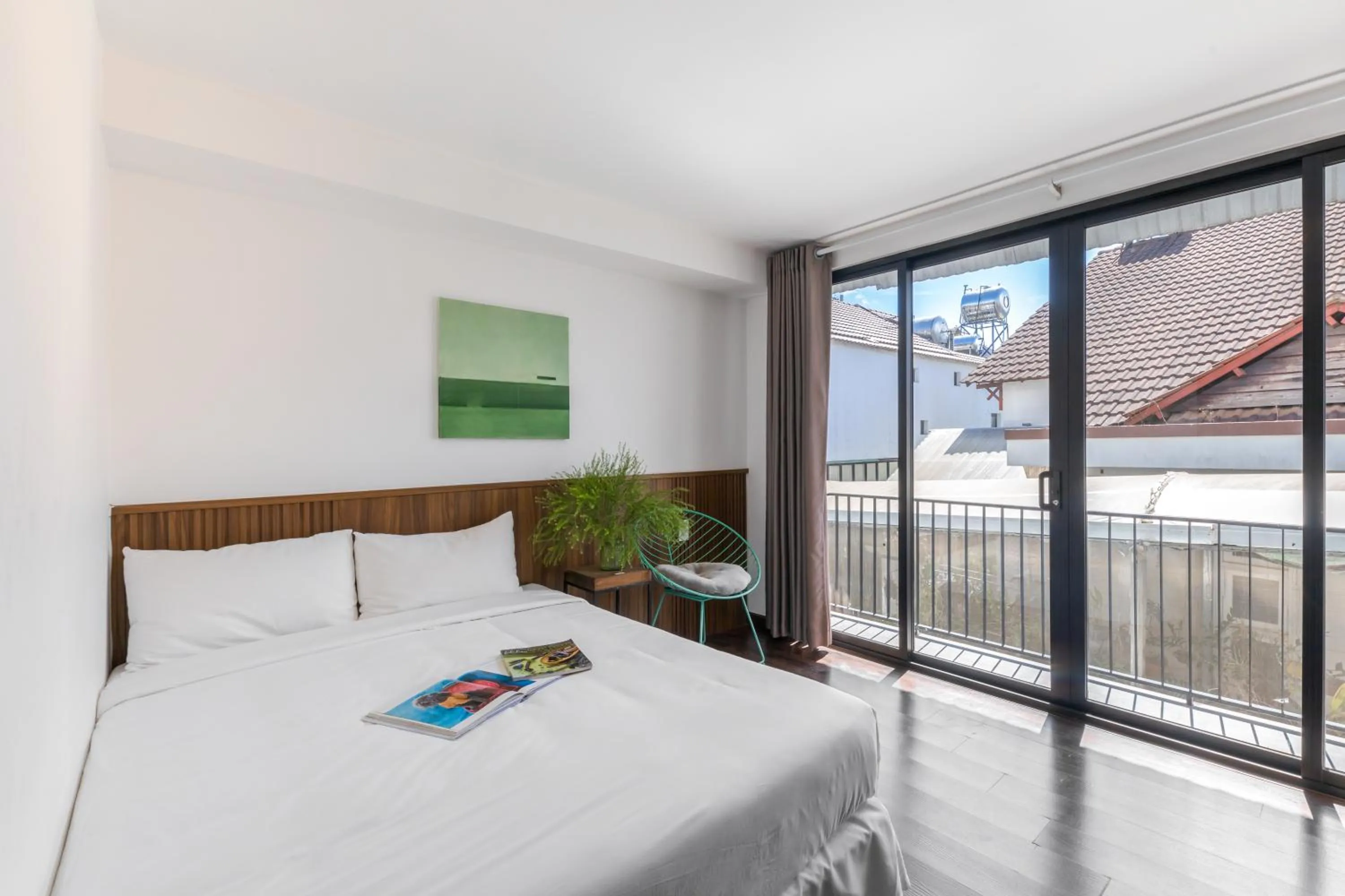 View (from property/room), Bed in D'Mai Xanh Boutique Hotel Da Lat