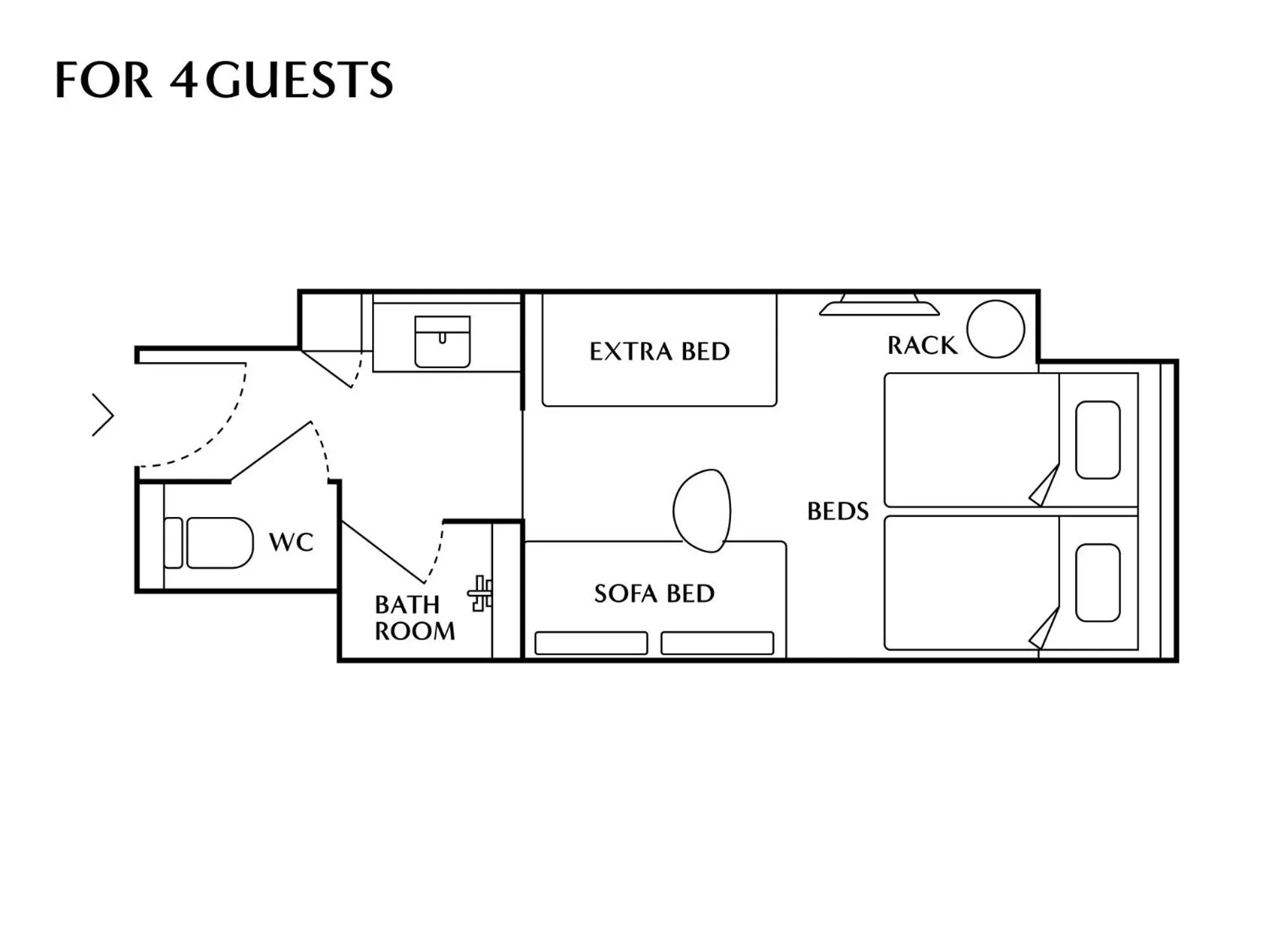 Floor plan in THE NEST Naha