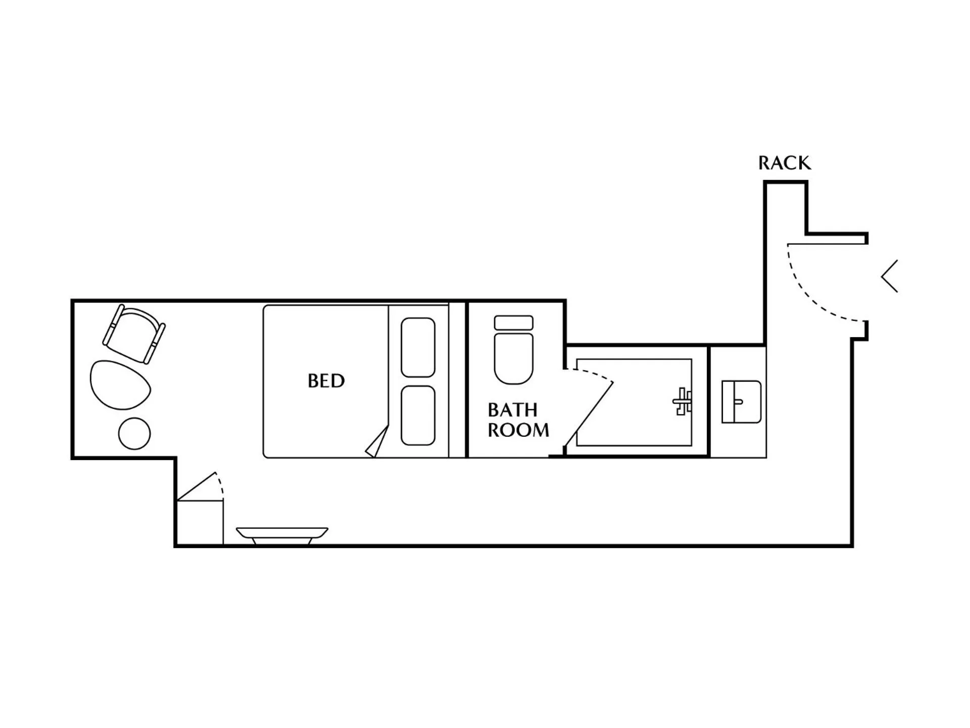 Floor plan in THE NEST Naha