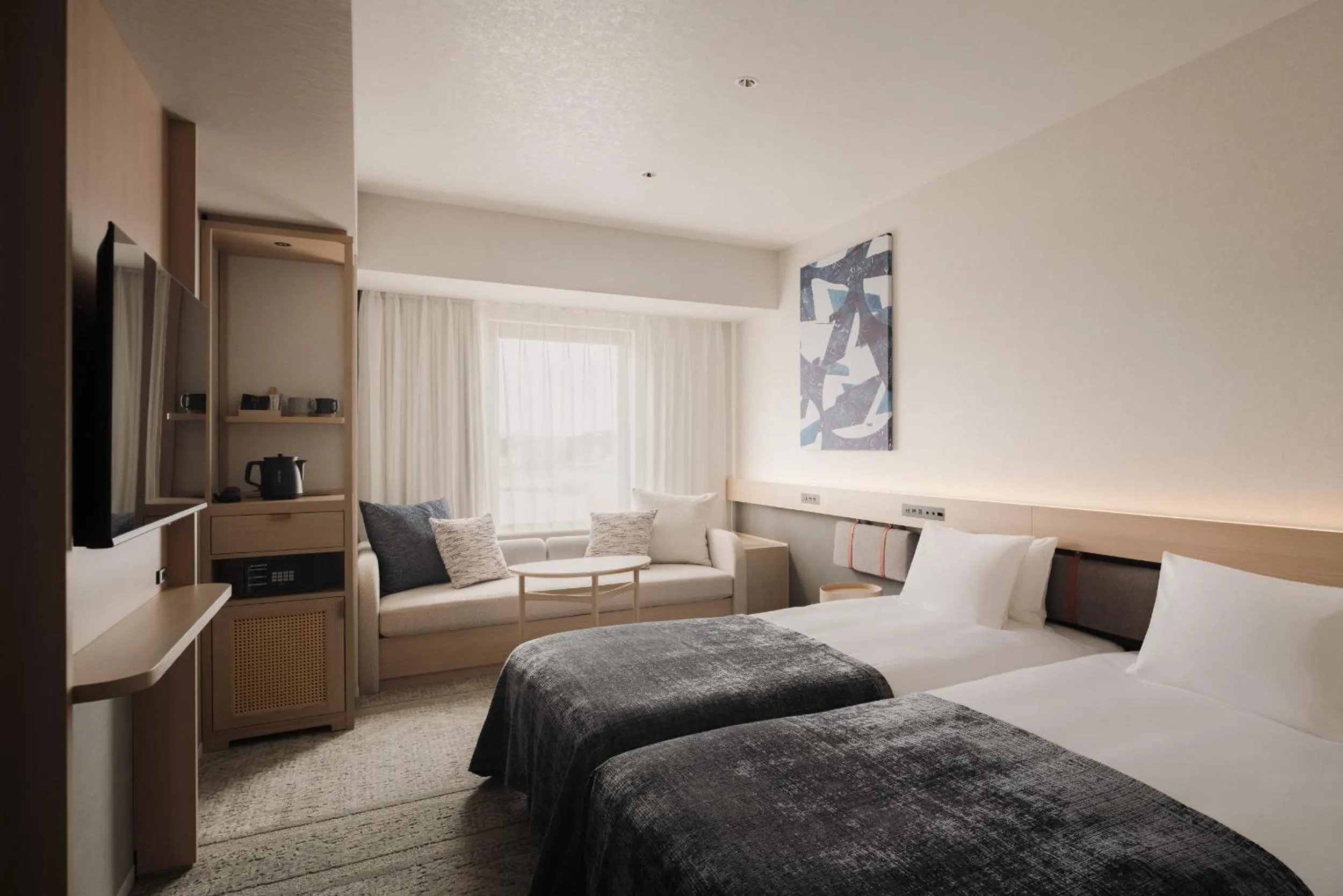 Photo of the whole room, Bed in THE NEST Naha