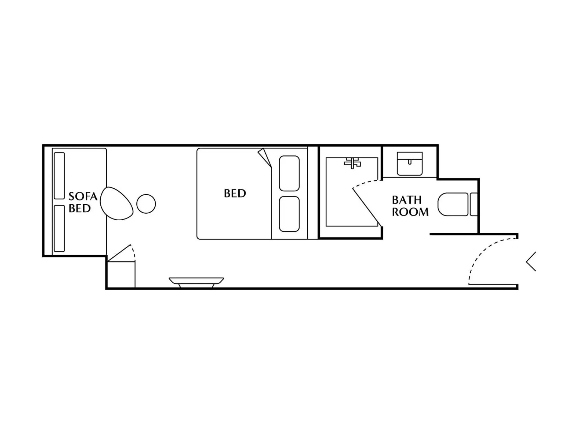 Floor plan in THE NEST Naha