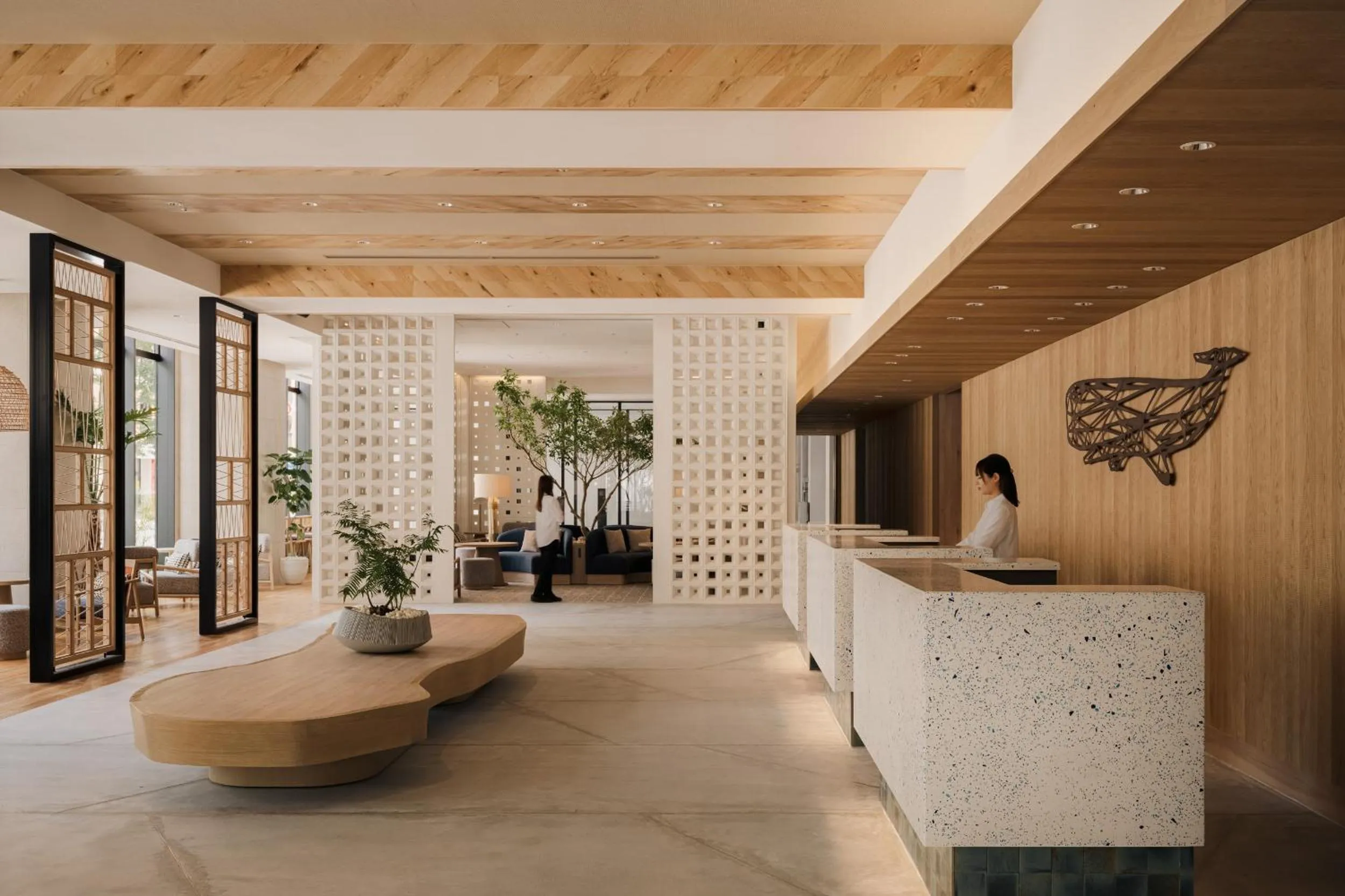 Lobby or reception in THE NEST Naha