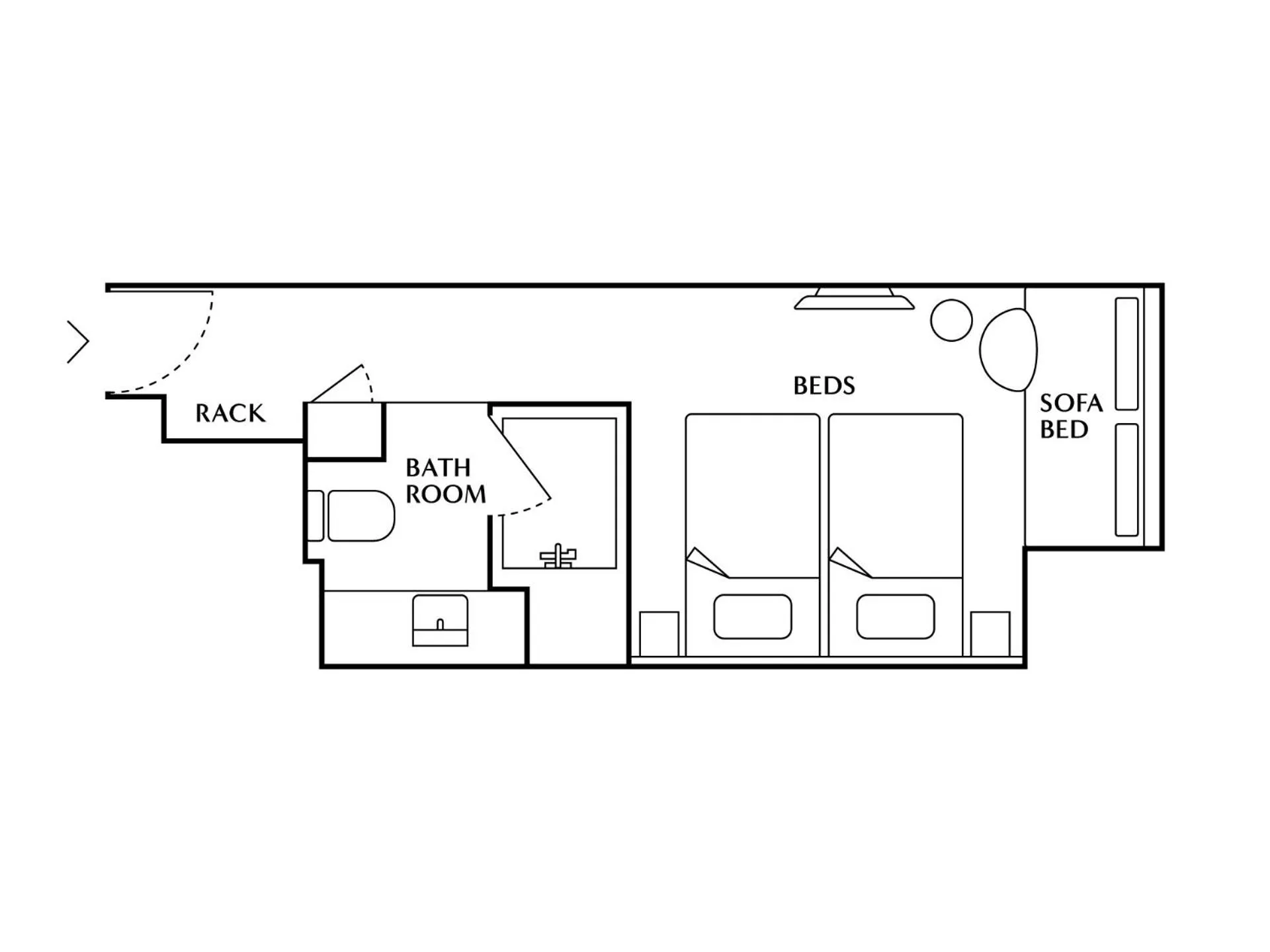 Floor plan in THE NEST Naha