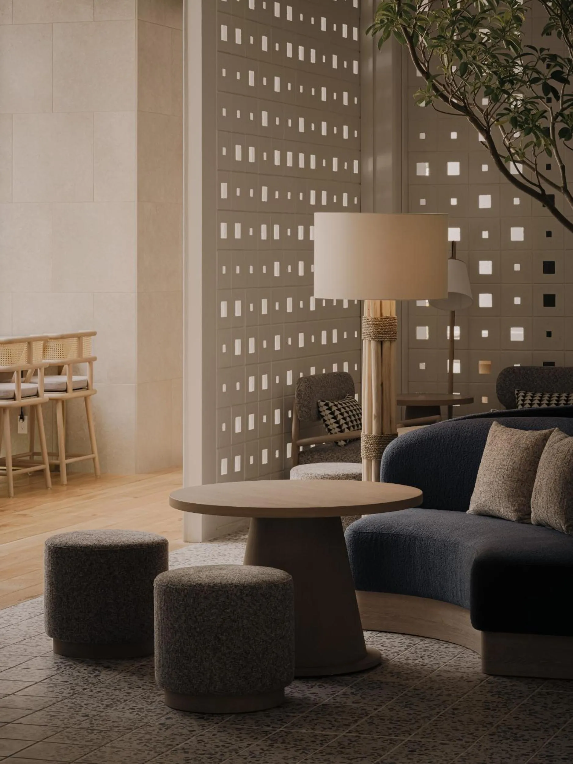 Lobby or reception in THE NEST Naha