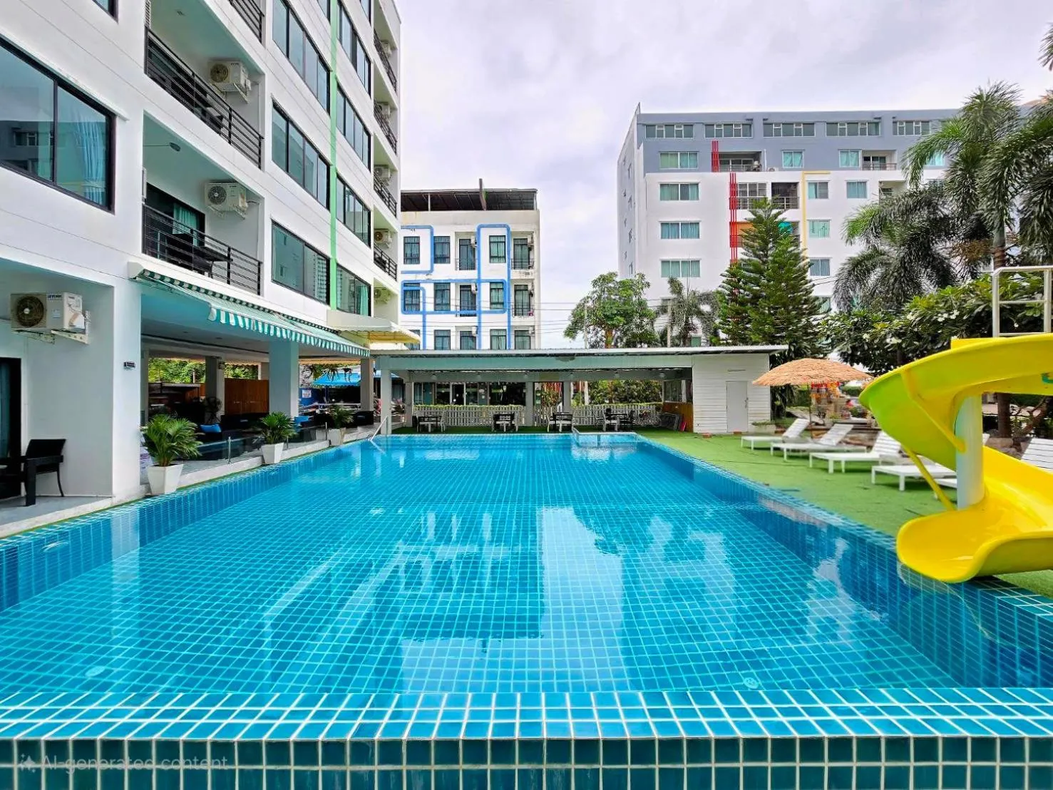 Swimming pool in The Regizt Jomtien Pattaya