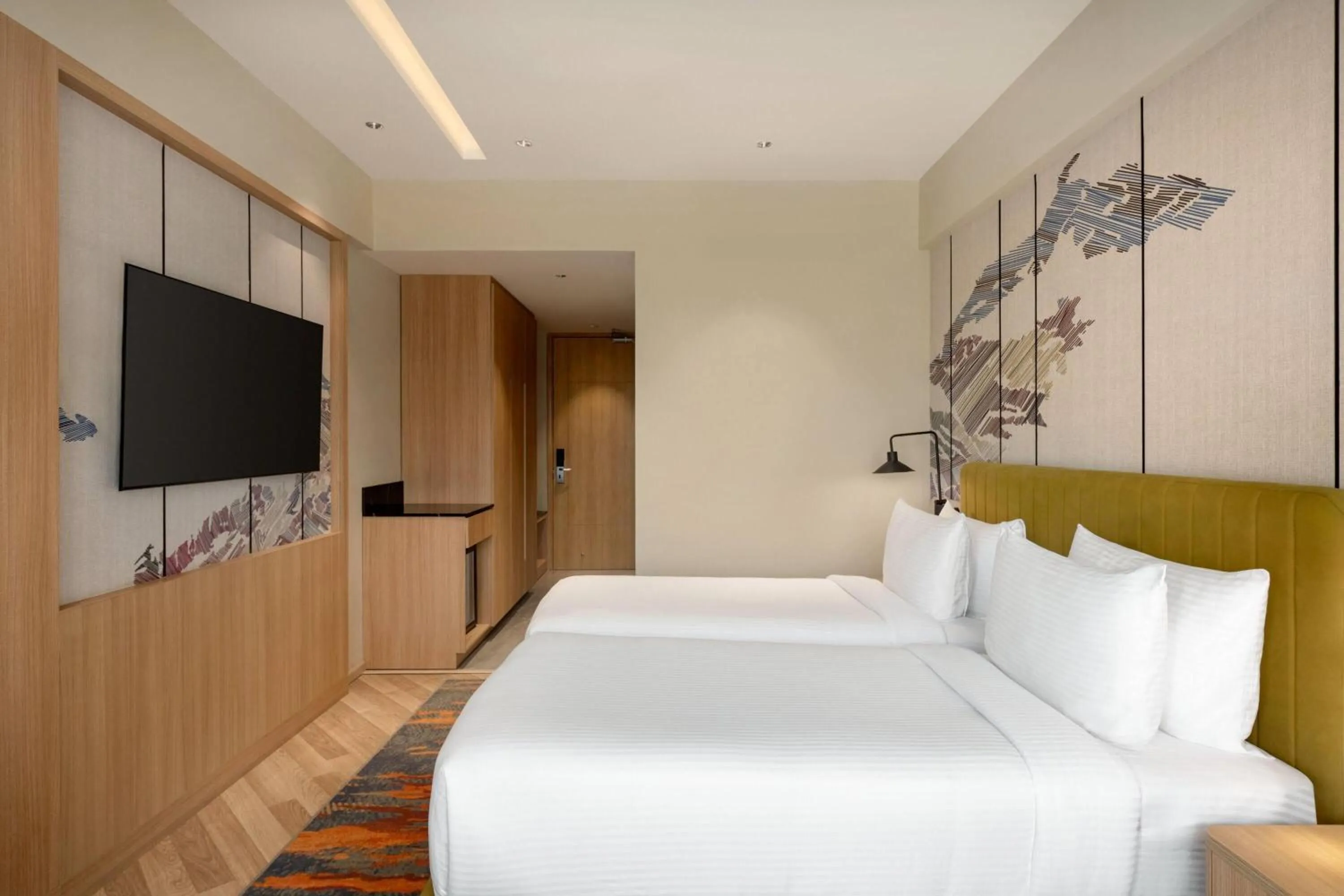 Photo of the whole room, Bed in Ramada Encore by Wyndham Gurugram Dwarka Expressway