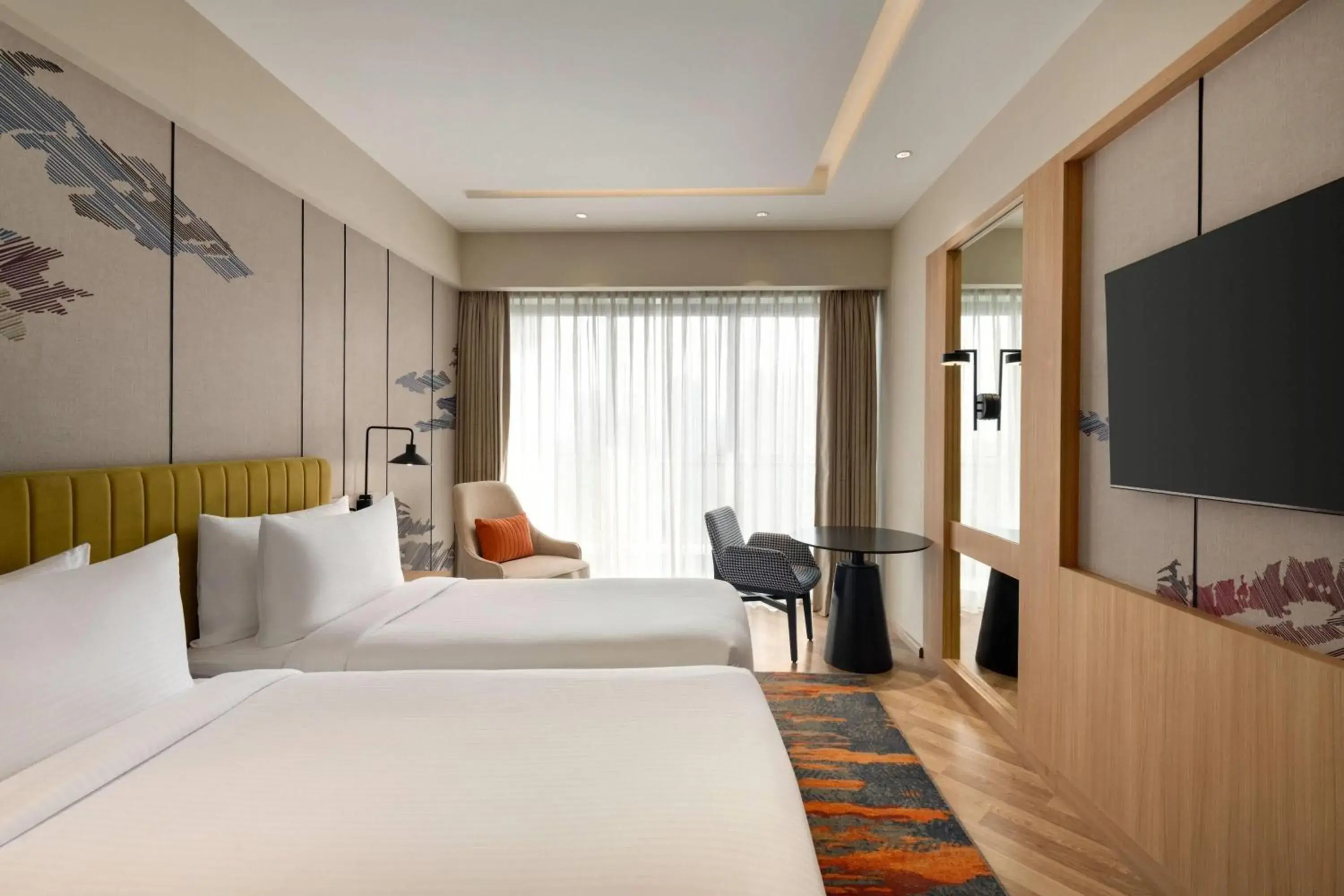 Photo of the whole room, Bed in Ramada Encore by Wyndham Gurugram Dwarka Expressway Photo of the whole room, Bed in Ramada Encore by Wyndham Gurugram Dwarka Expressway