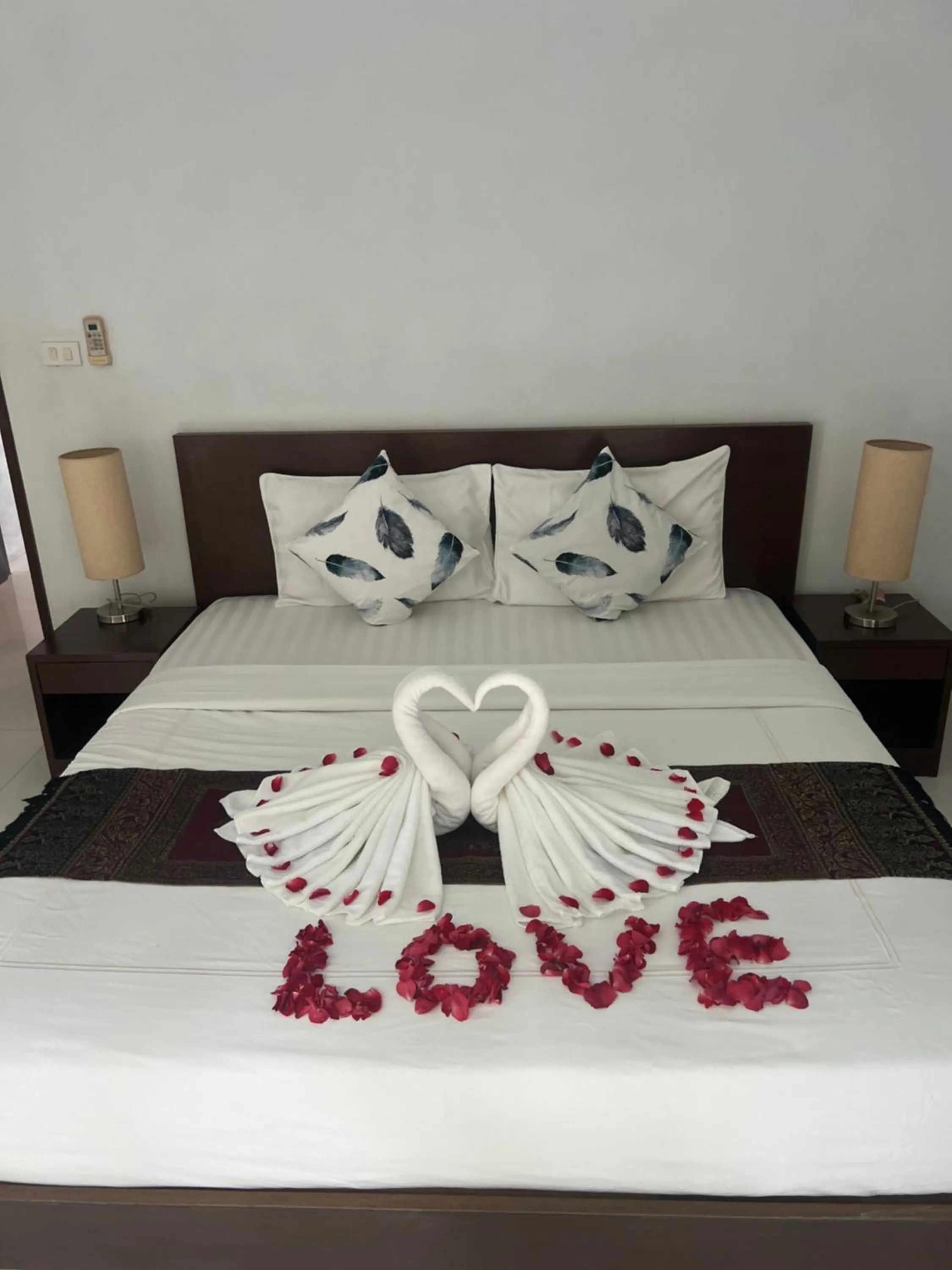 Bed in Nern khao Guesthouse
