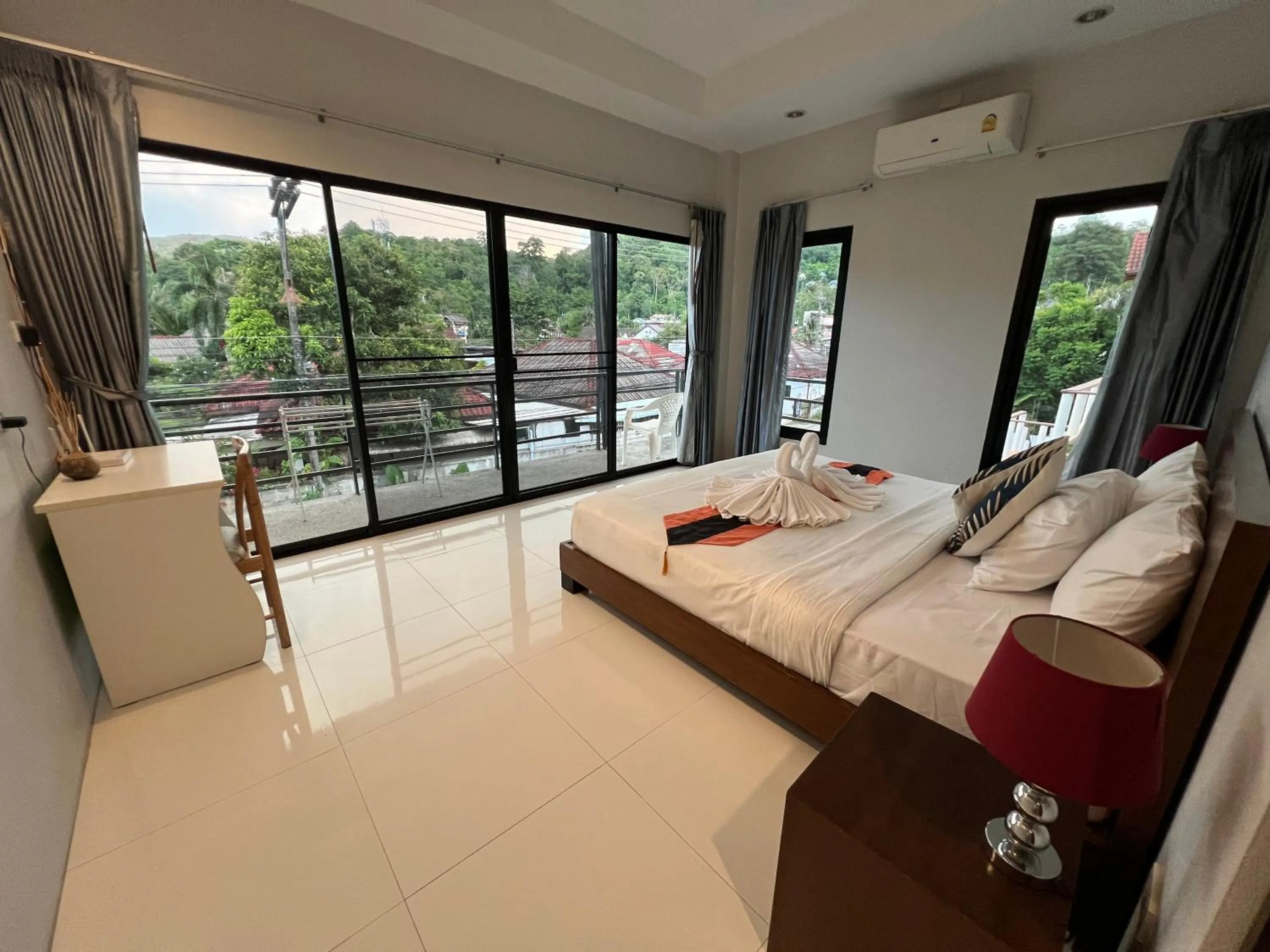Bed in Nern khao Guesthouse