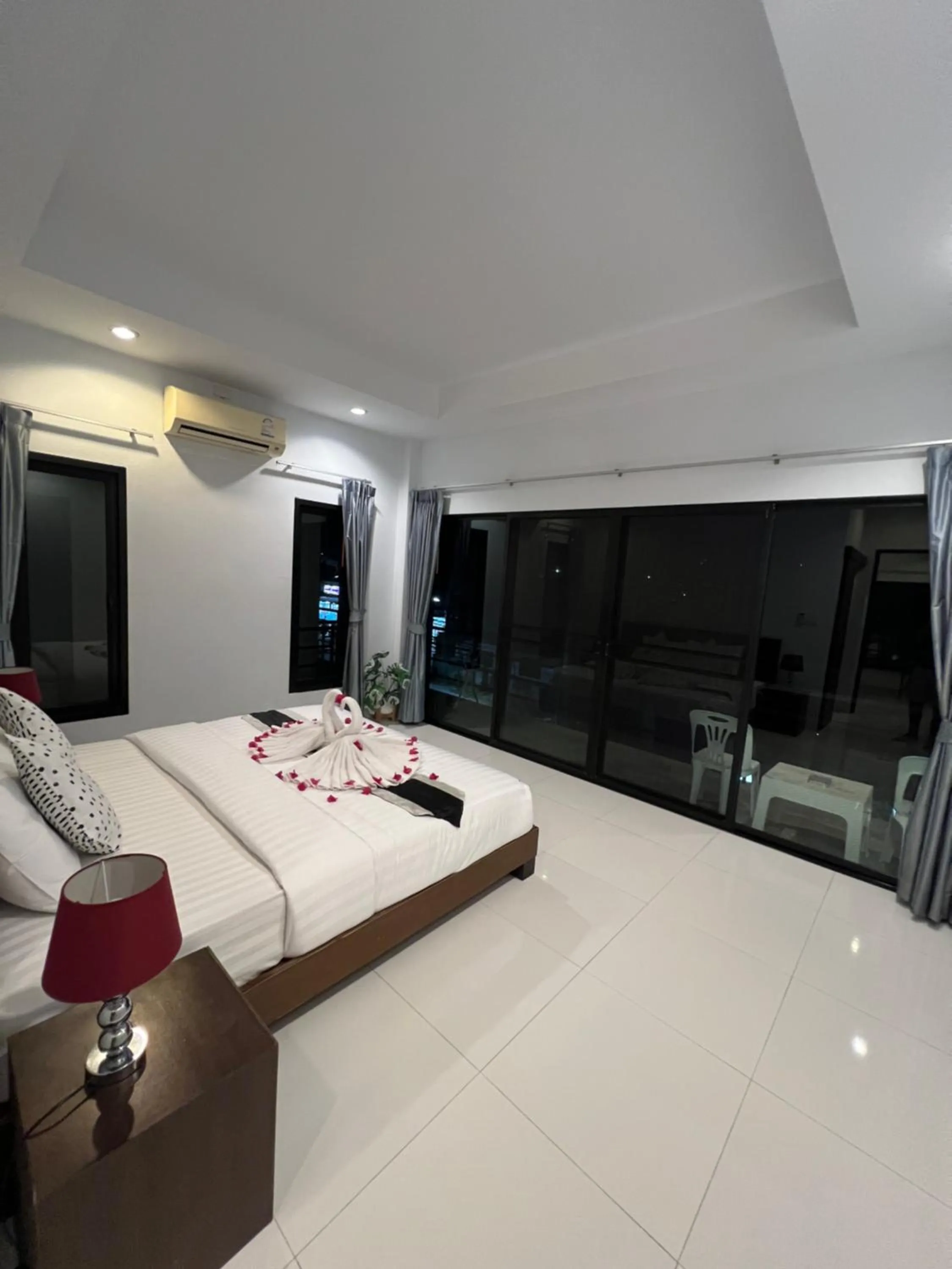 Bed in Nern khao Guesthouse
