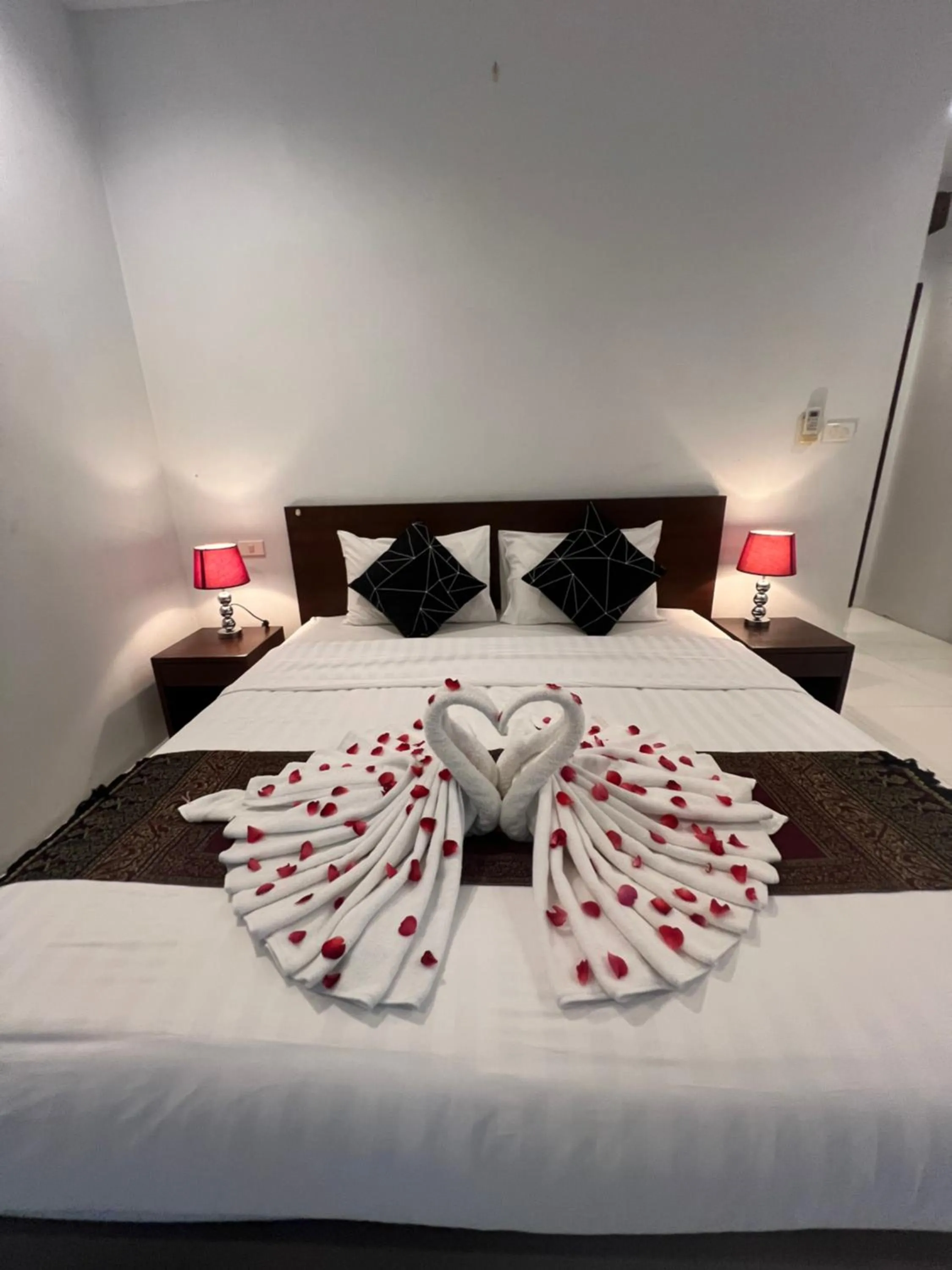 Bed in Nern khao Guesthouse