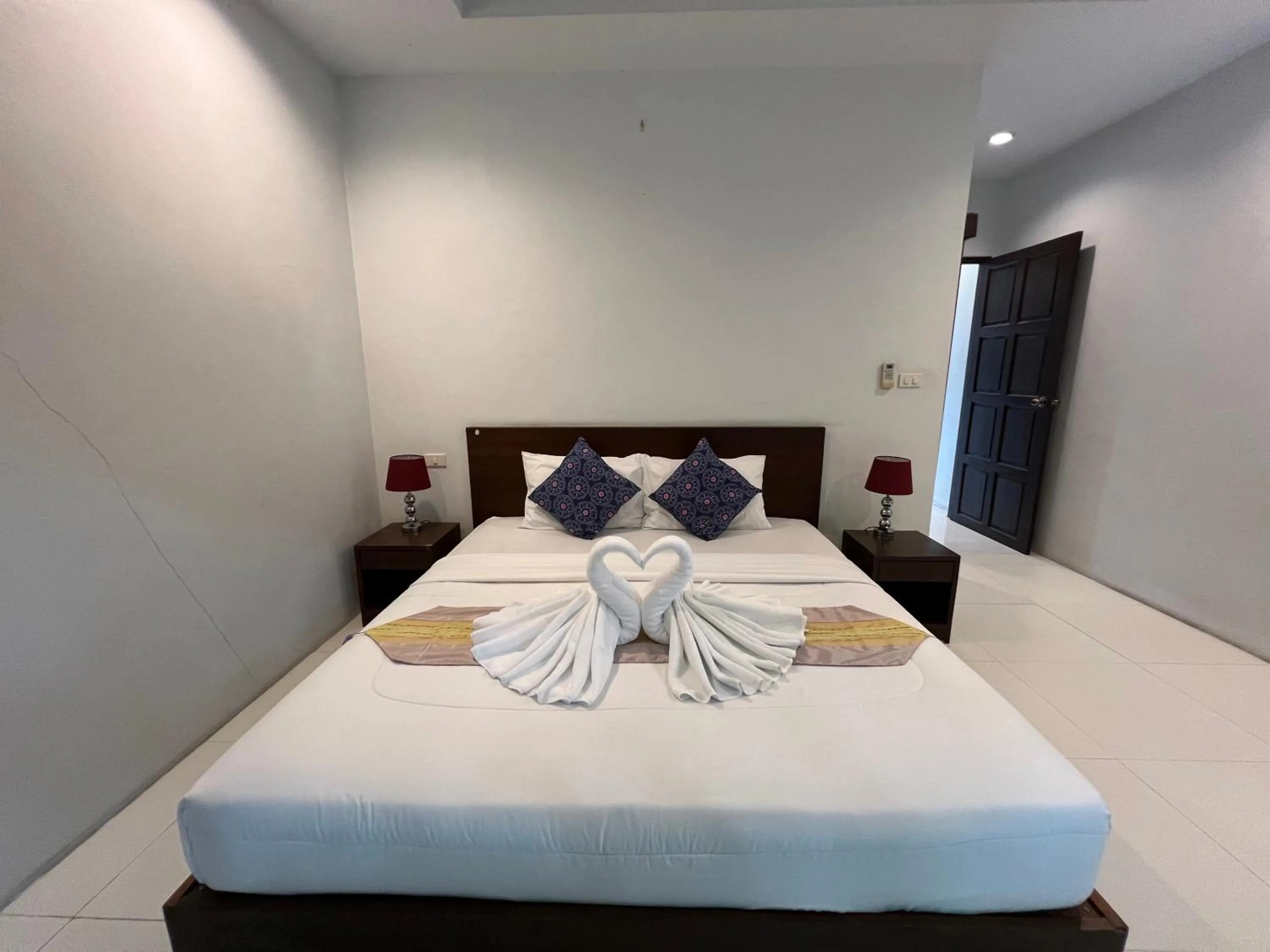 Bed in Nern khao Guesthouse