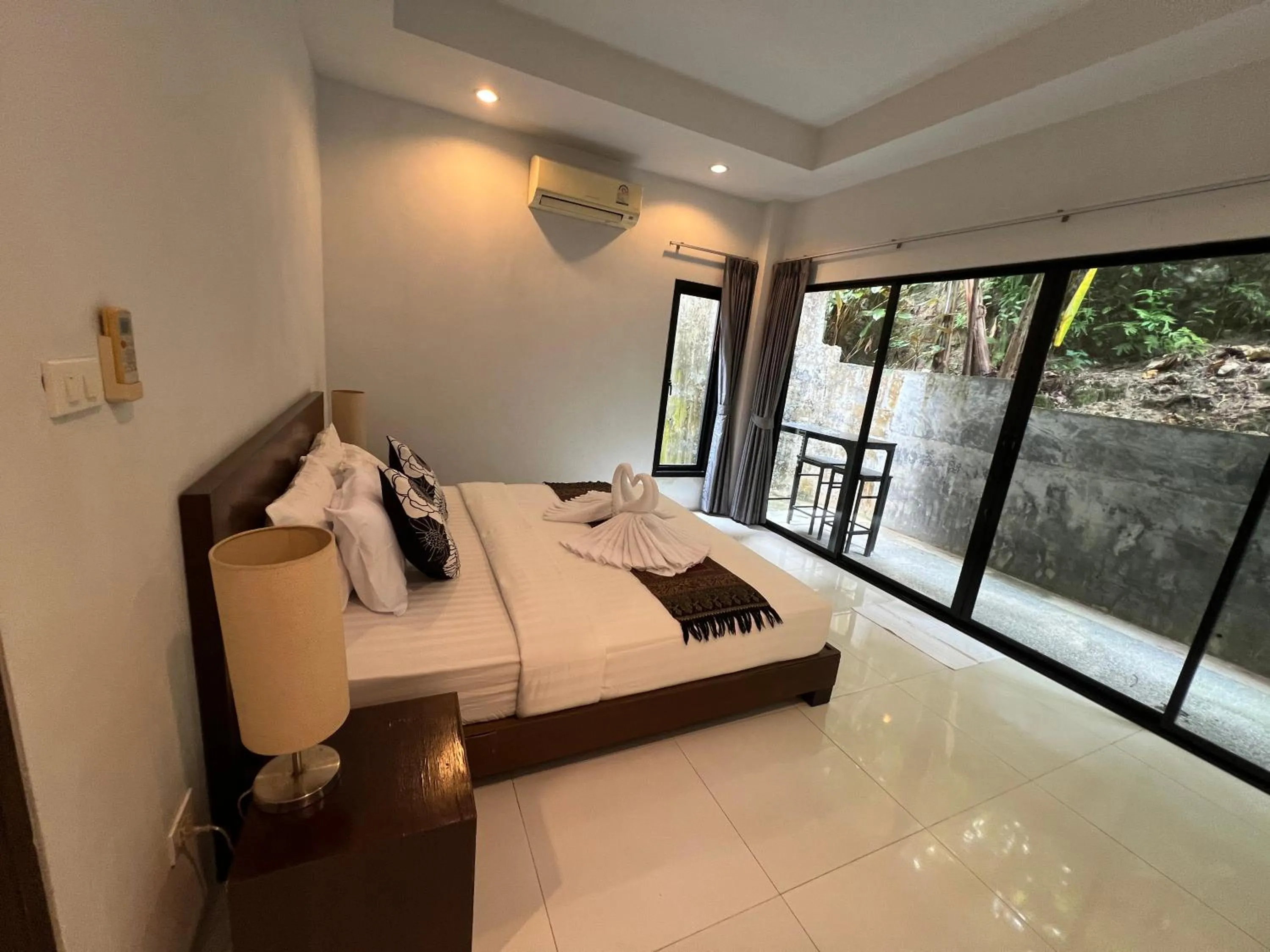 Bed in Nern khao Guesthouse