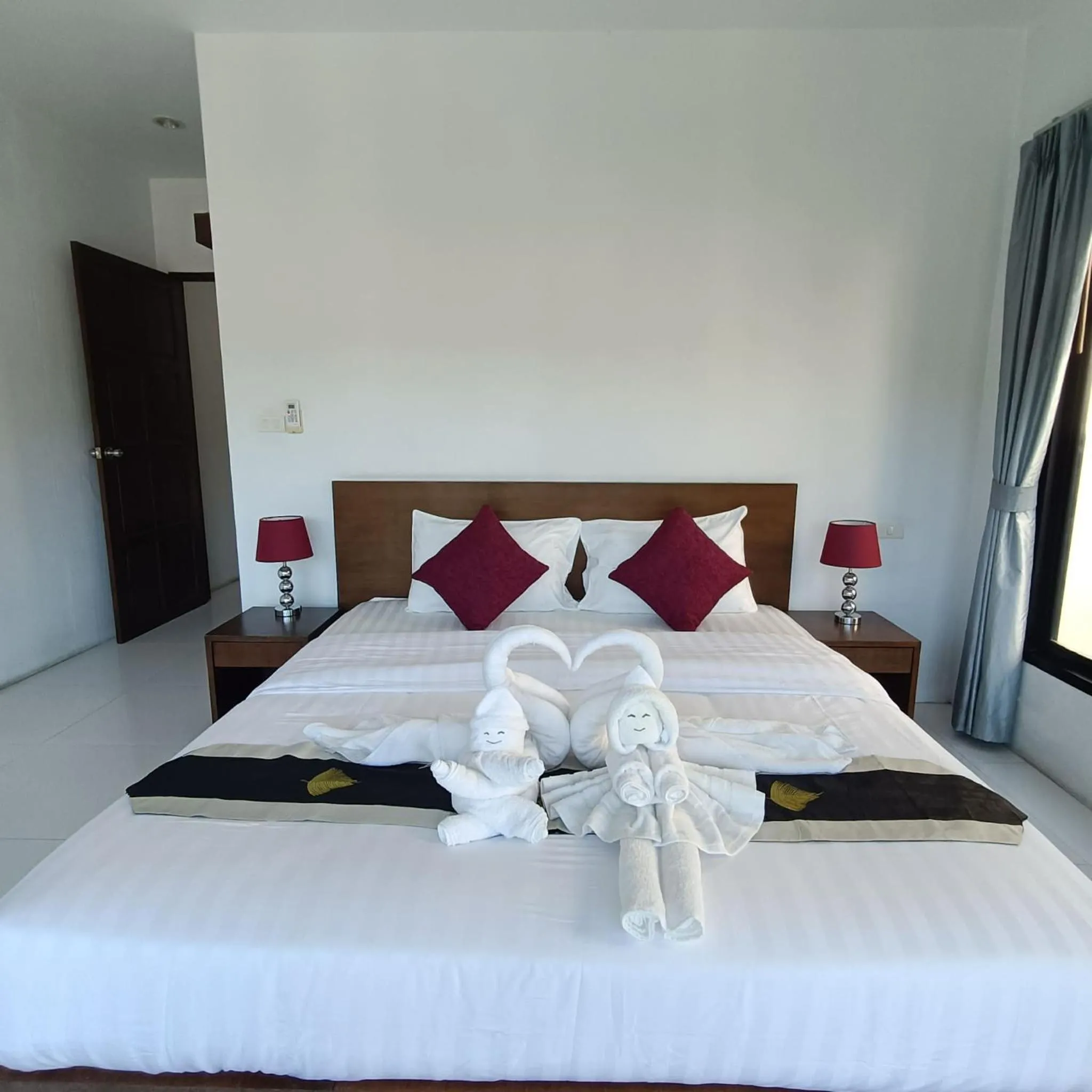 Bed in Nern khao Guesthouse