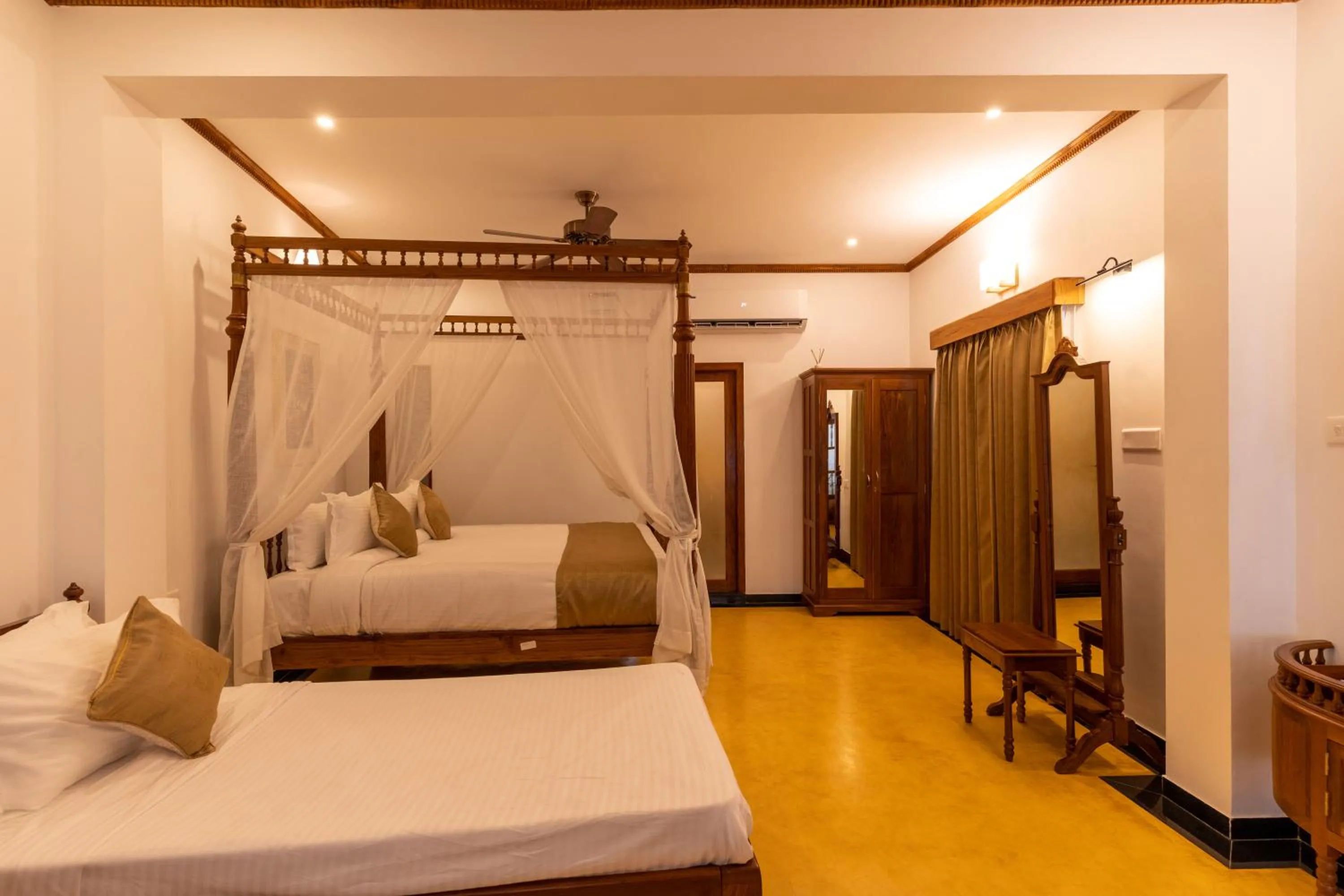 Bed in La Moon Puducherry