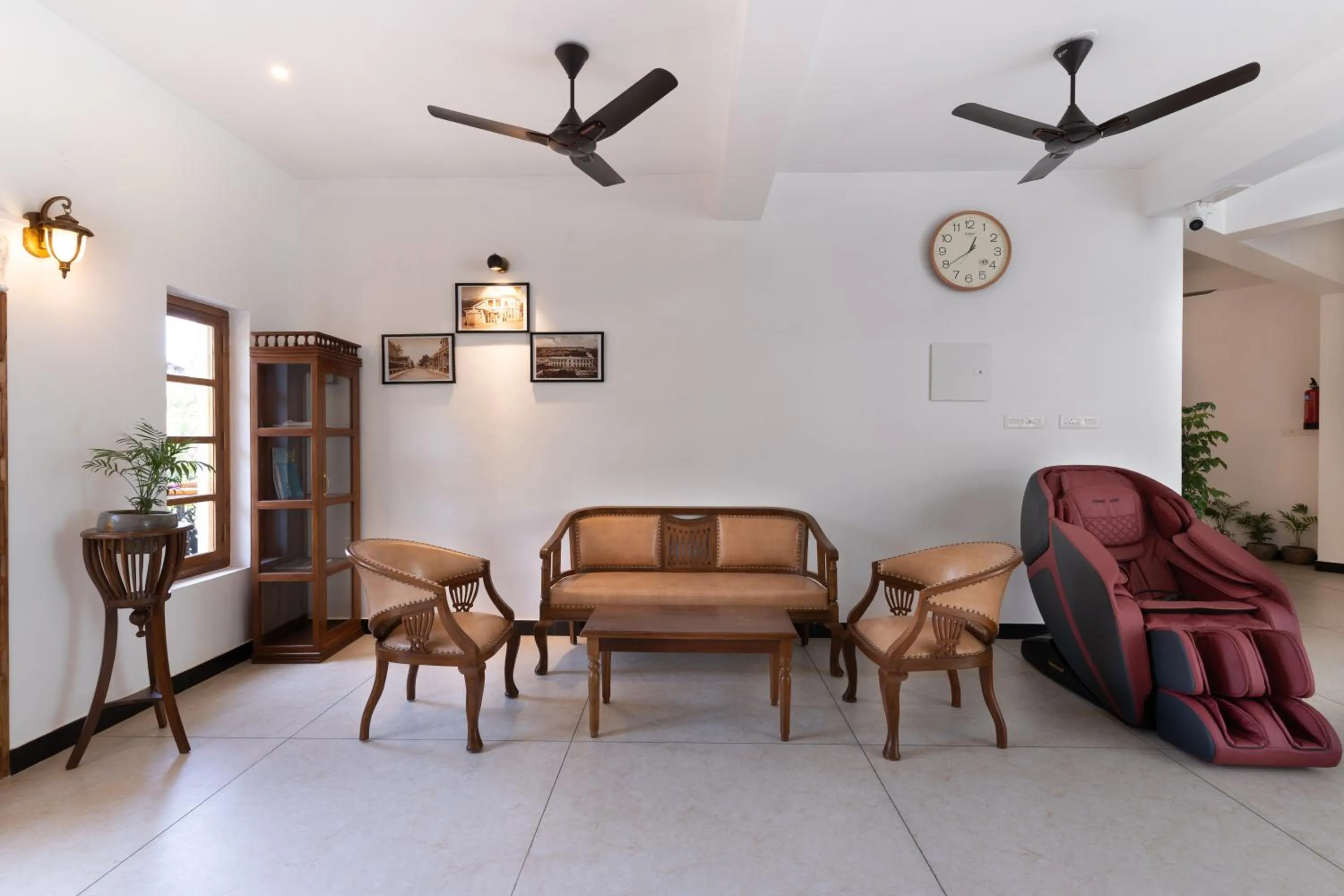 Seating area in La Moon Puducherry
