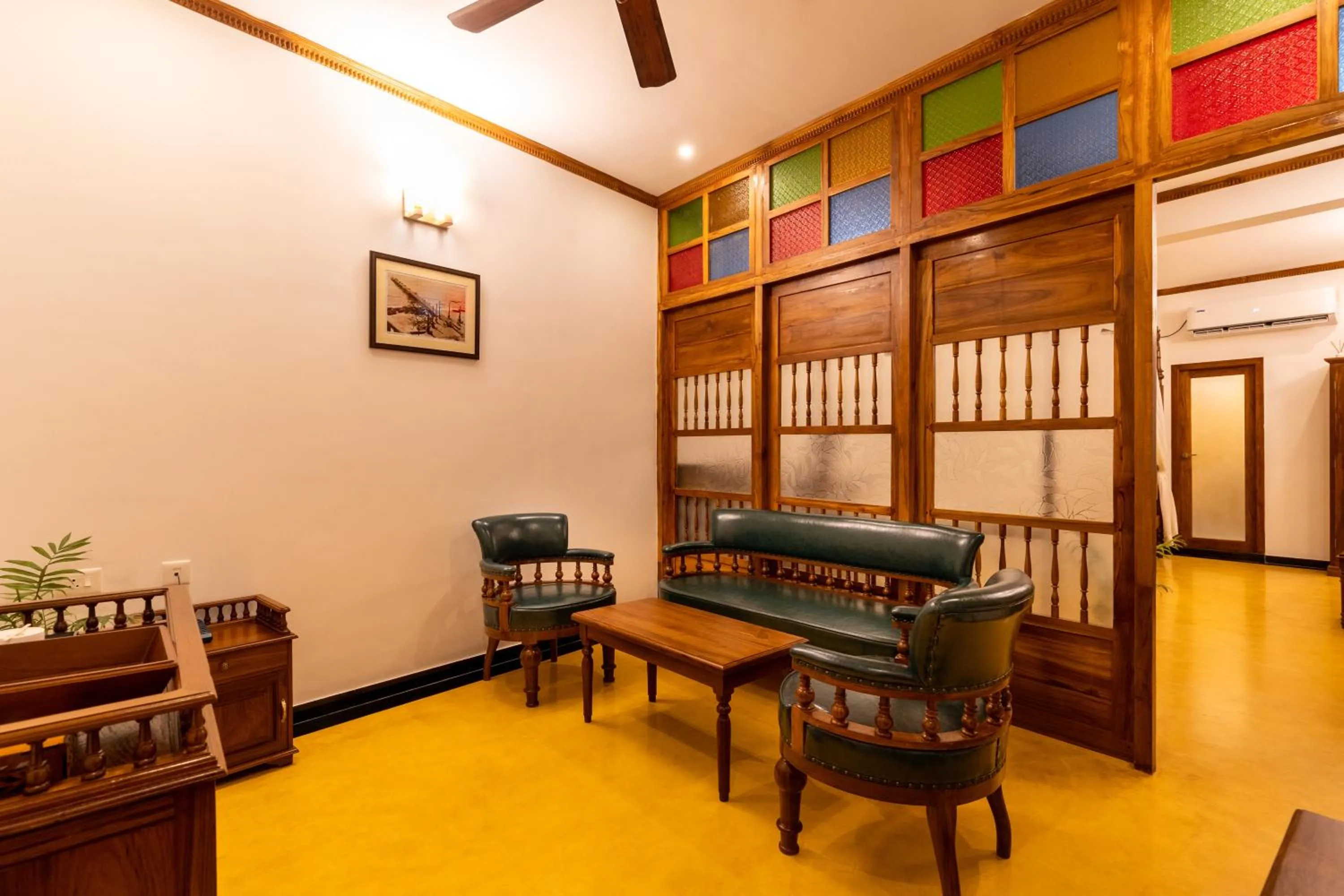 Living room in La Moon Puducherry