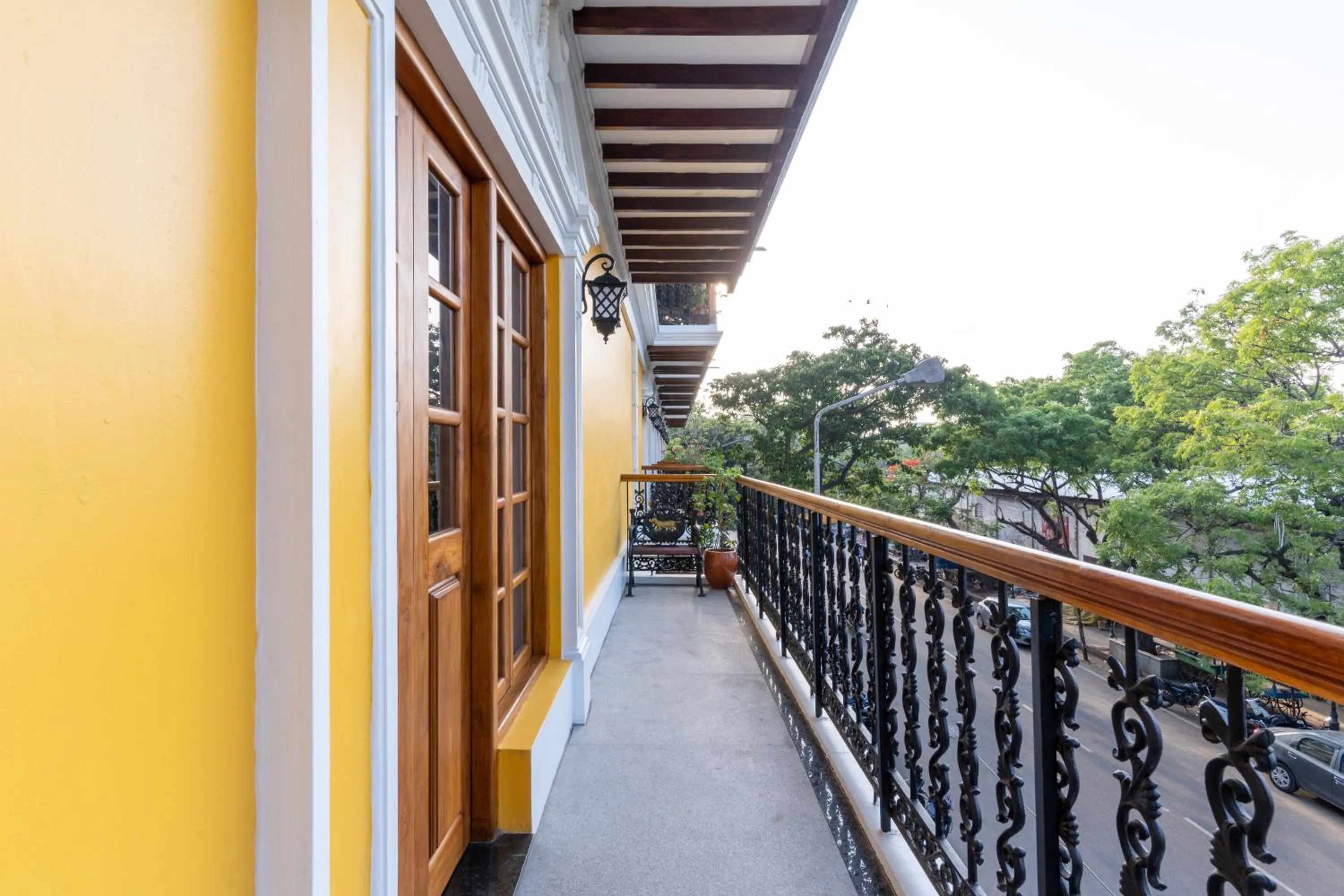 Balcony/Terrace in La Moon Puducherry