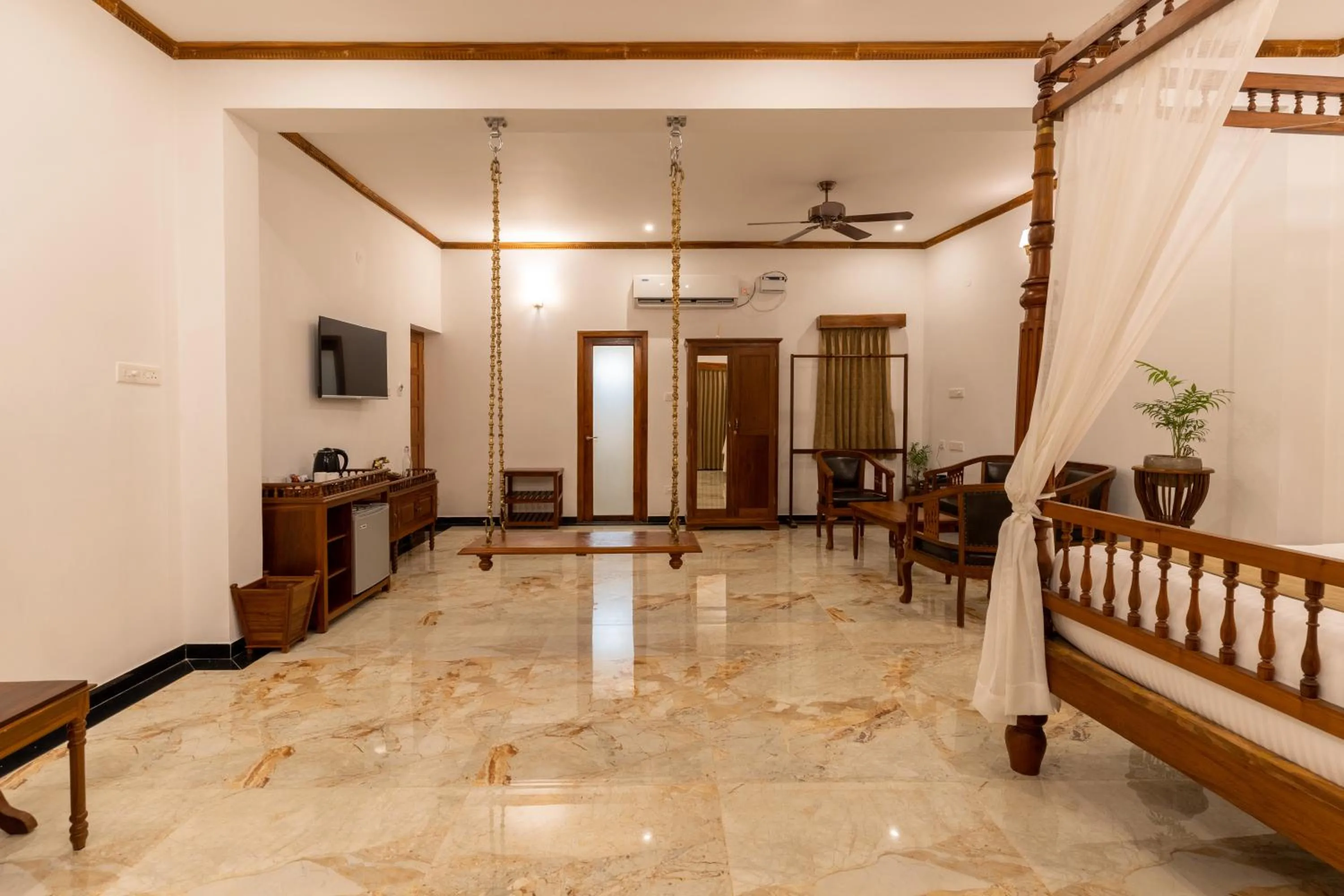 Living room in La Moon Puducherry