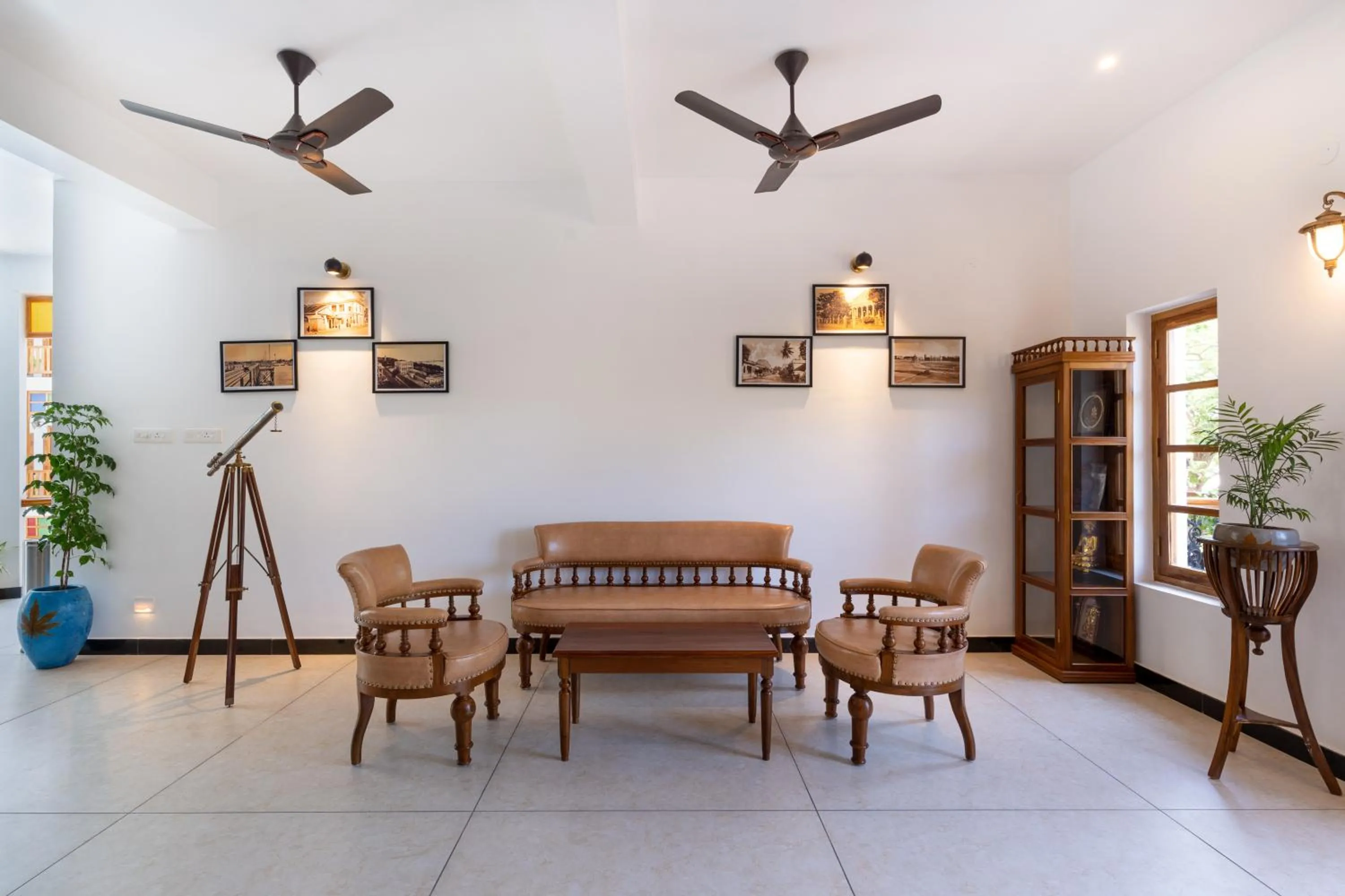 Seating area in La Moon Puducherry