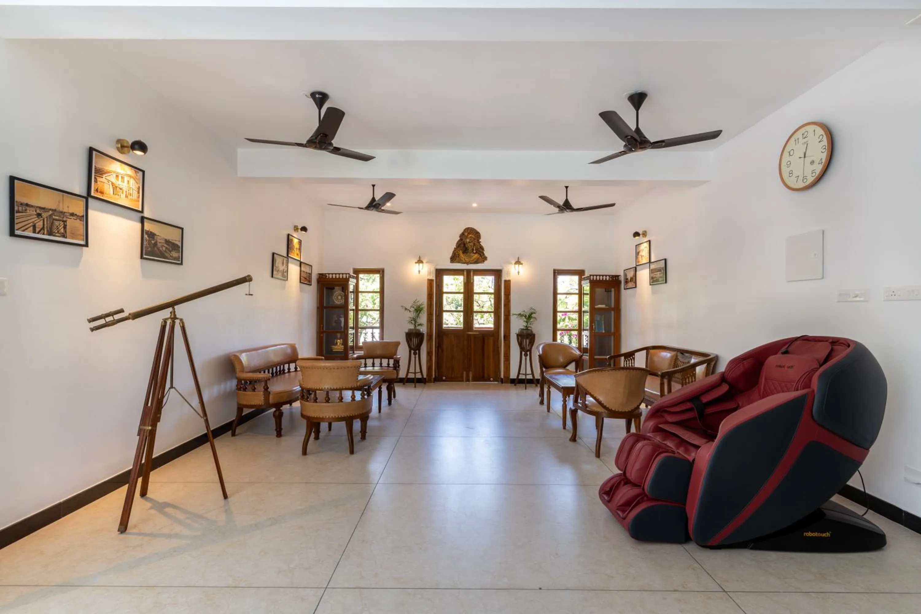 Seating area in La Moon Puducherry