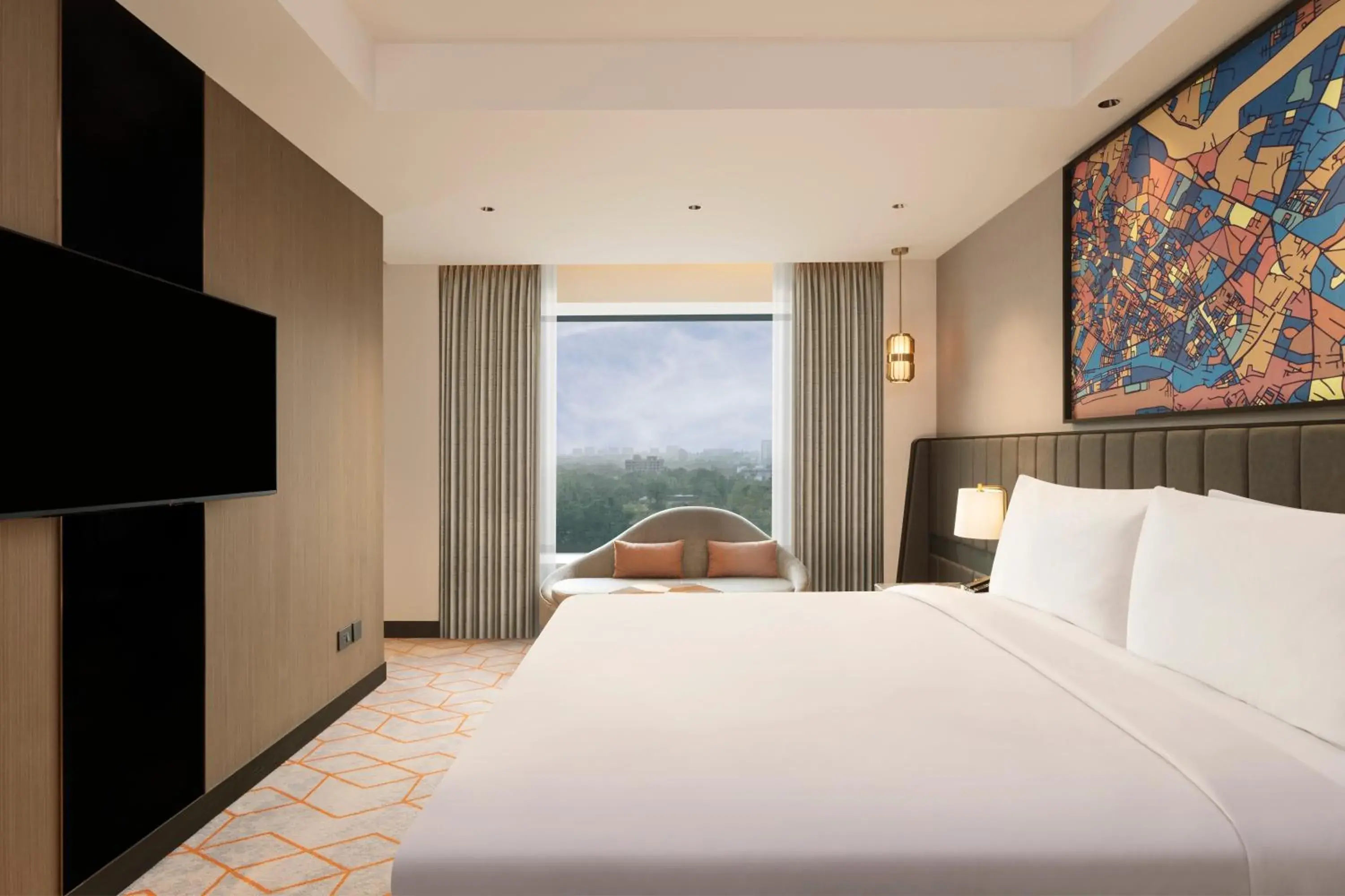 Bed in Crowne Plaza Lucknow by IHG Bed in Crowne Plaza Lucknow by IHG