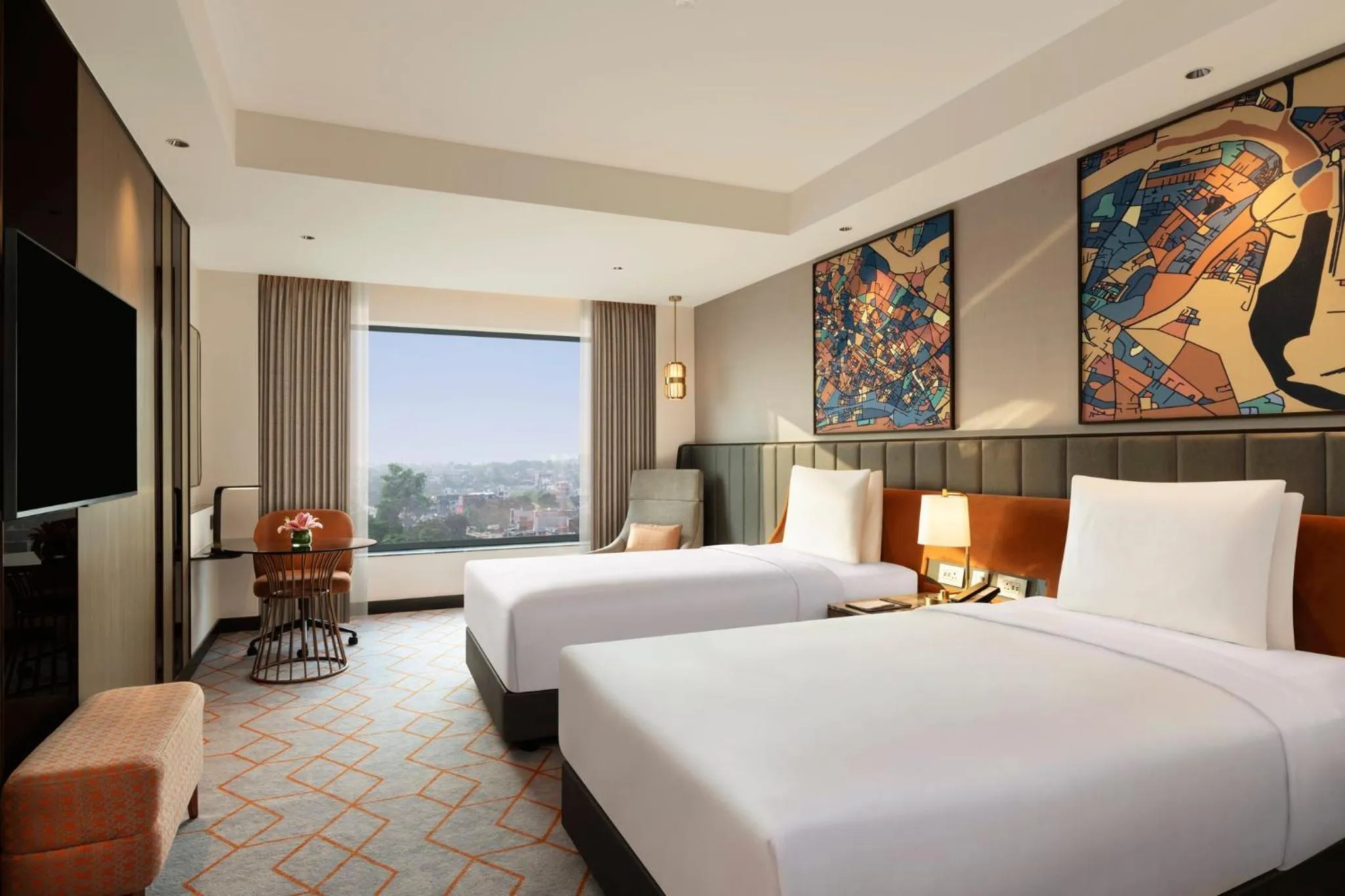 Photo of the whole room, Bed in Crowne Plaza Lucknow by IHG
