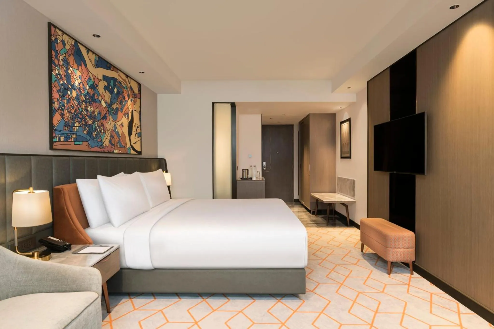 Photo of the whole room, Bed in Crowne Plaza Lucknow by IHG