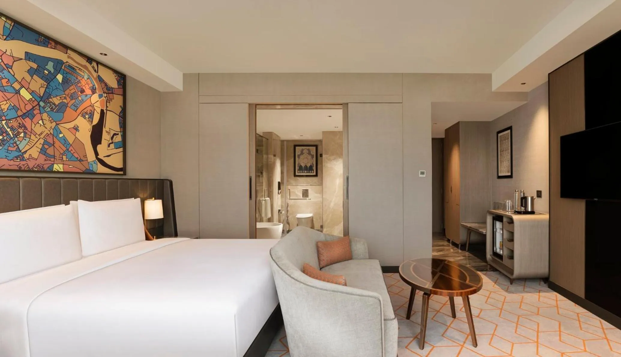 Photo of the whole room, Bed in Crowne Plaza Lucknow by IHG