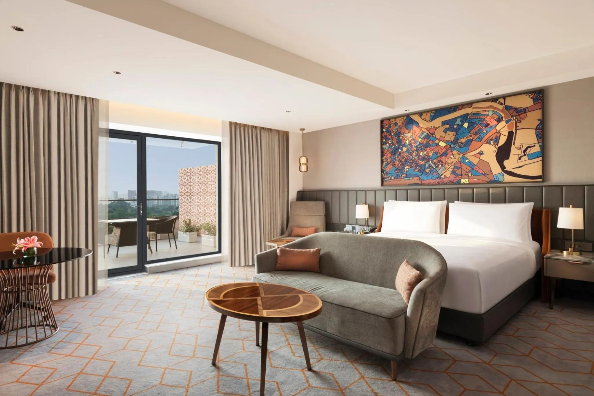 Photo of the whole room, Bed in Crowne Plaza Lucknow by IHG