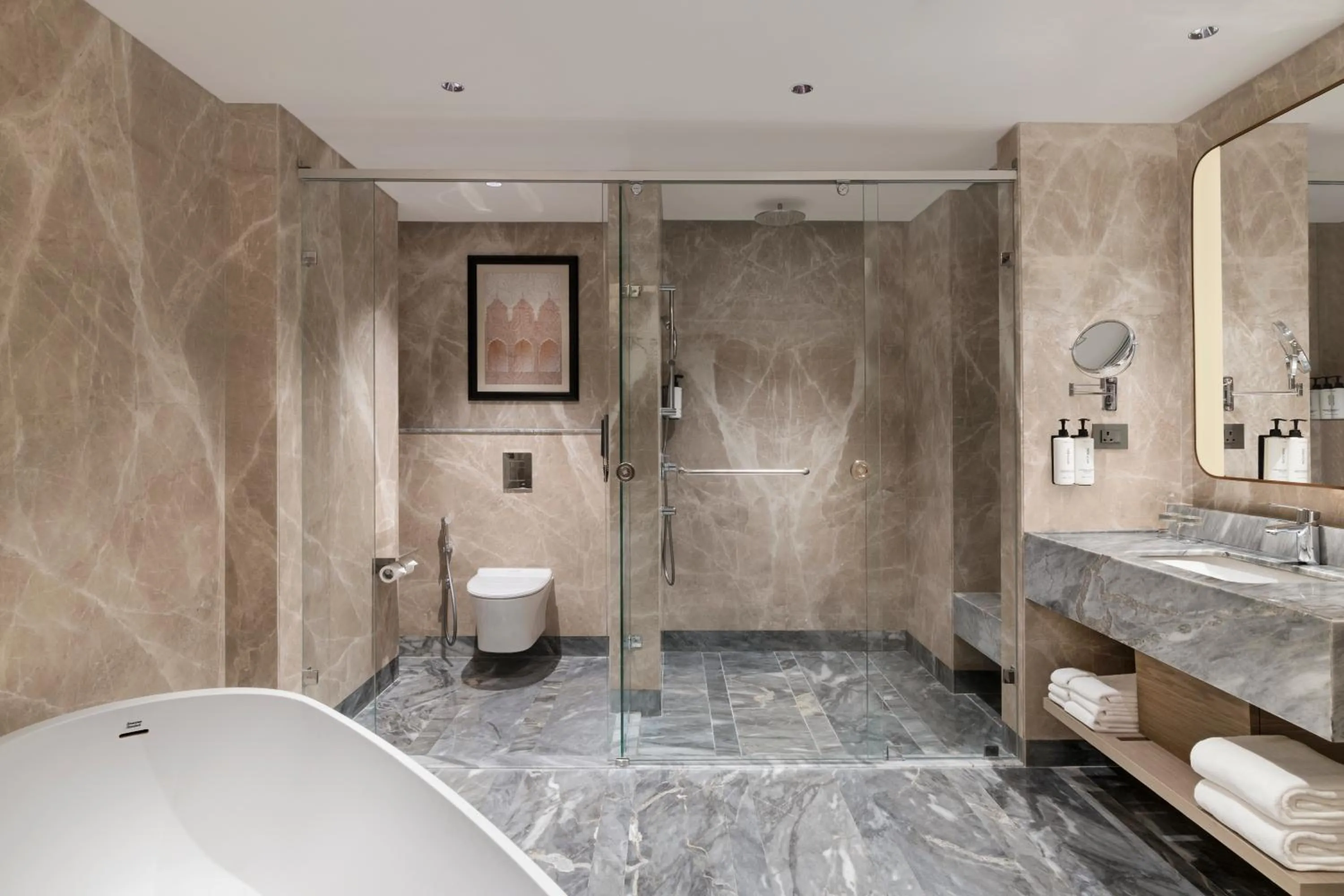 Shower in Crowne Plaza Lucknow by IHG