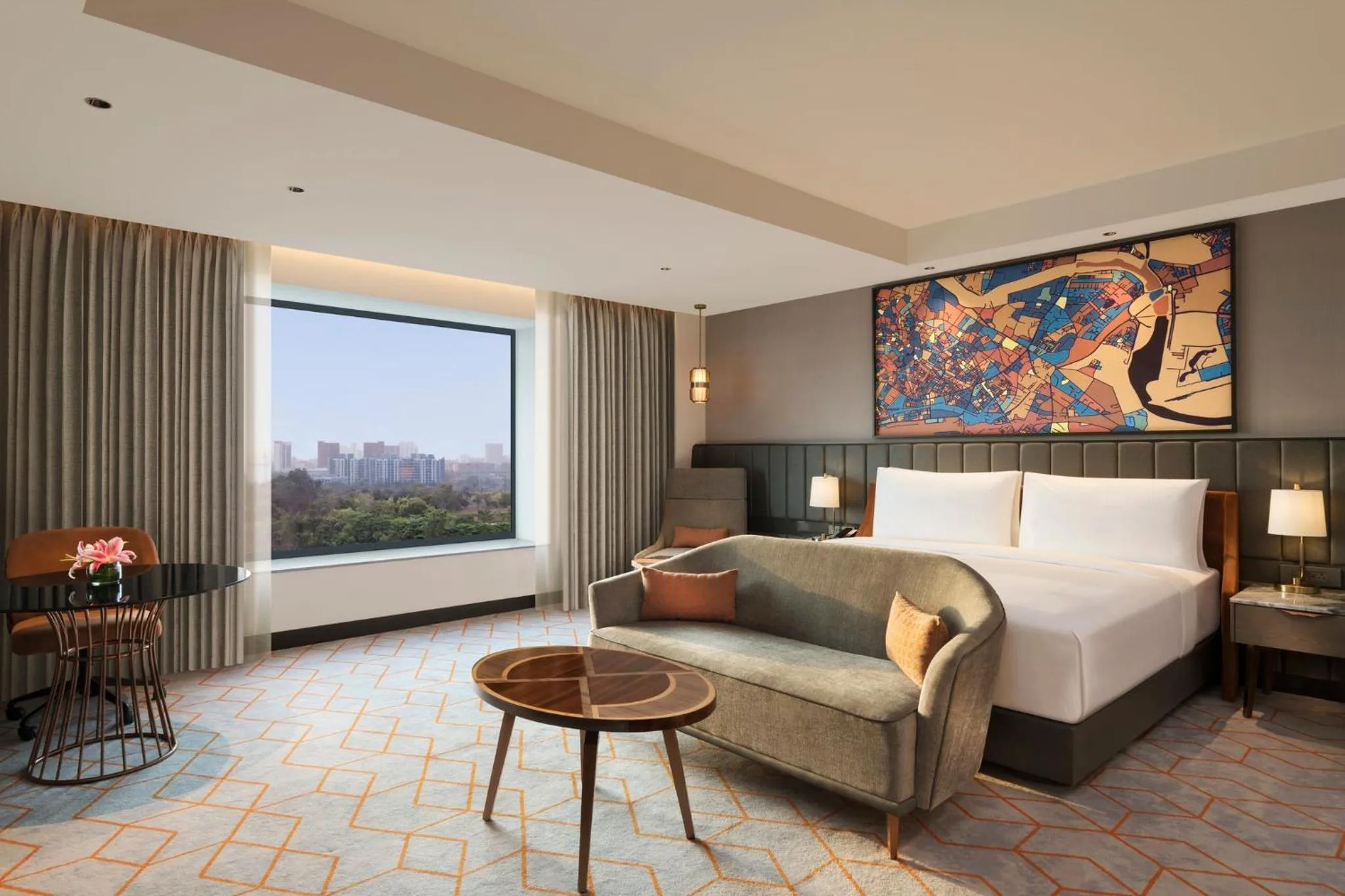 Photo of the whole room, Bed in Crowne Plaza Lucknow by IHG