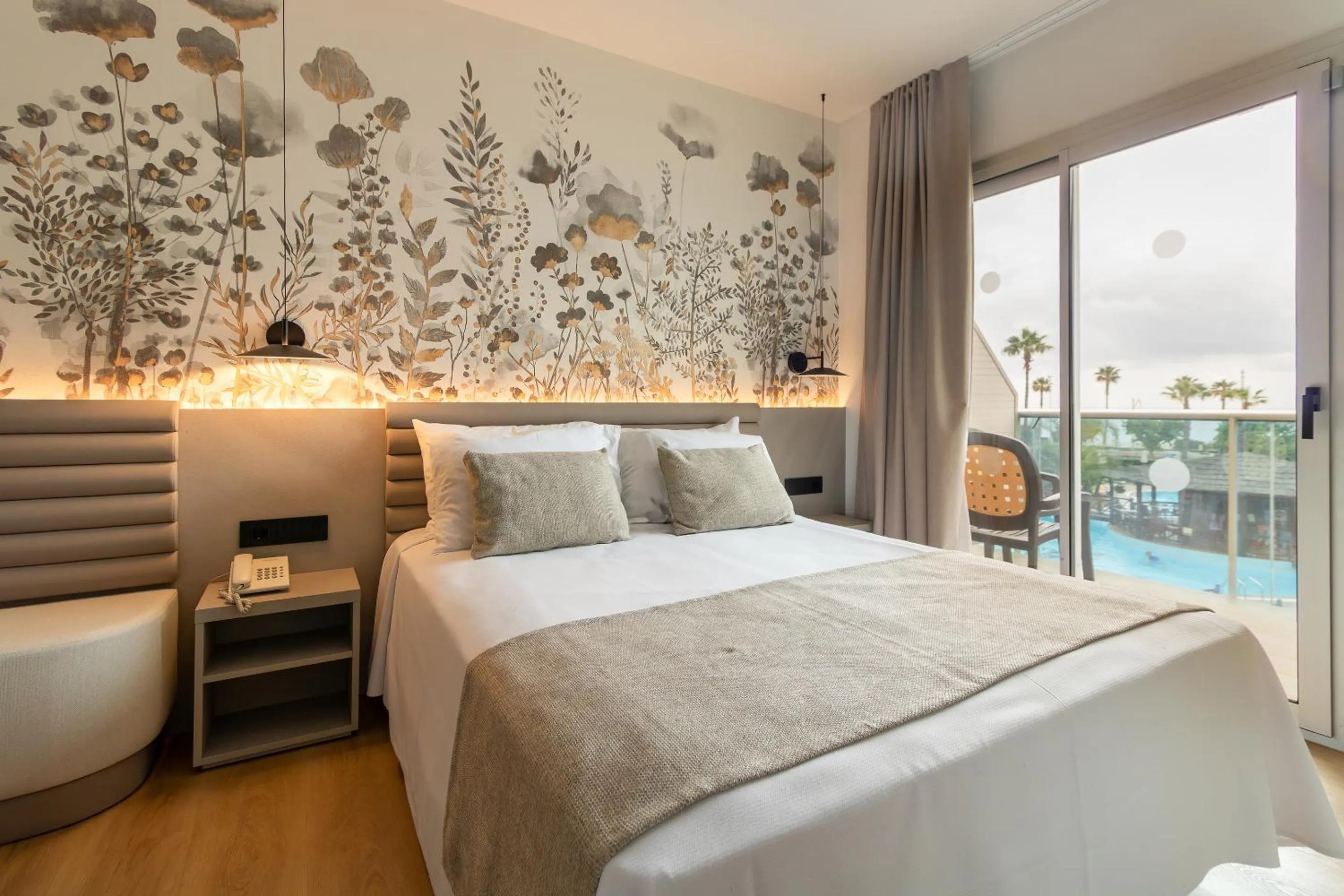 Bed in Golden Taurus Aquapark Resort