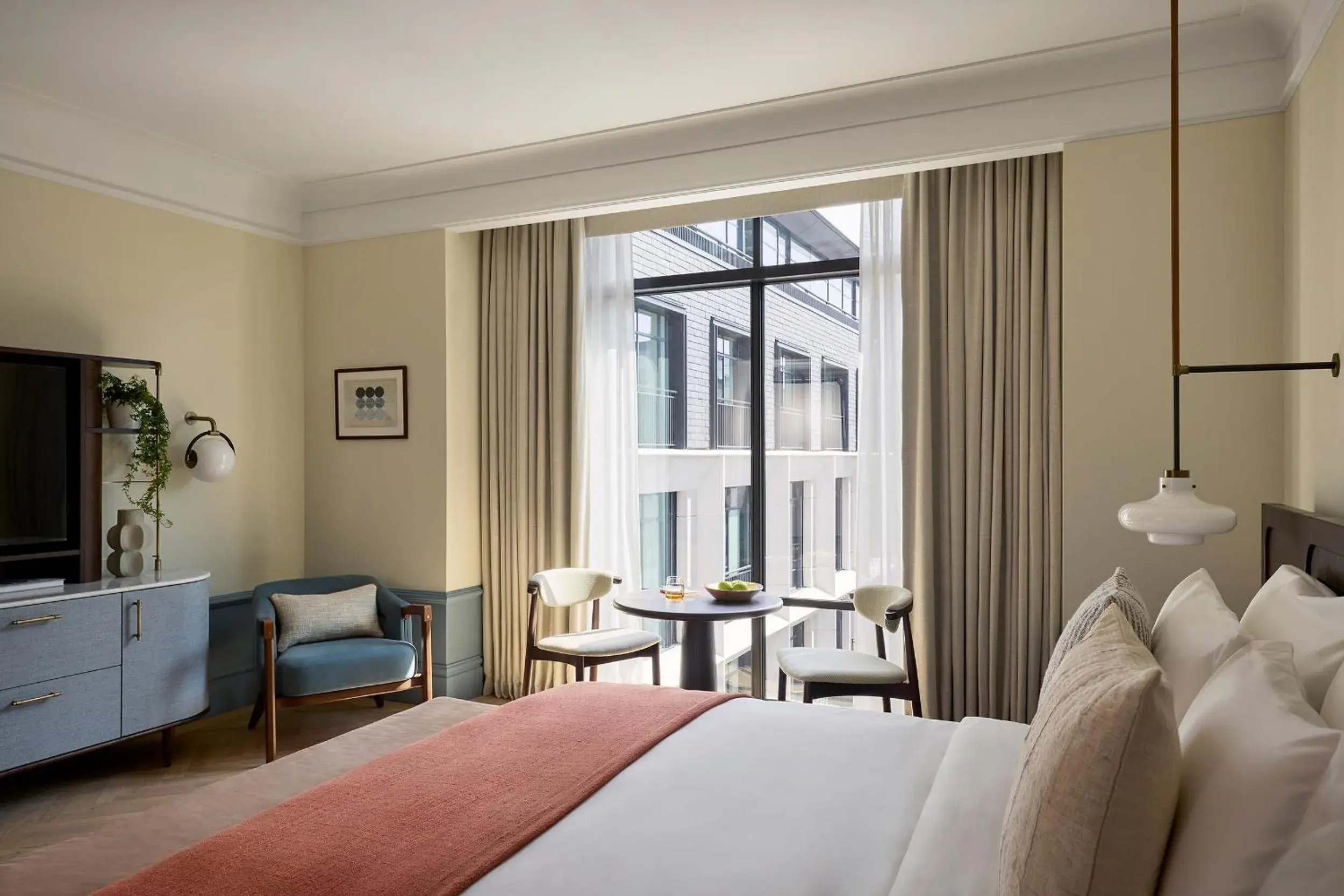 Bedroom, Bed in Six Senses London Bedroom, Bed in Six Senses London