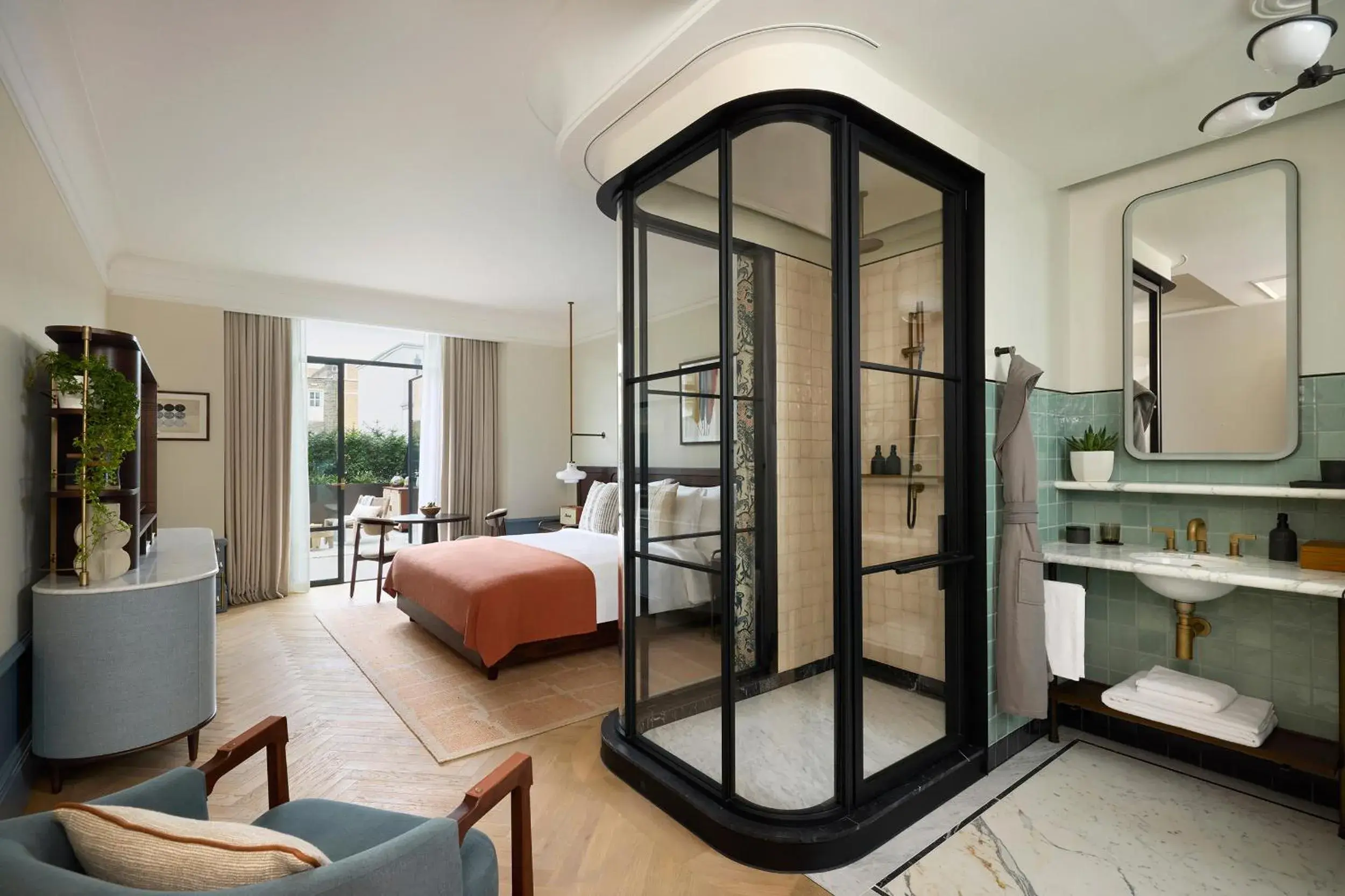 Bedroom, Bed in Six Senses London Bedroom, Bed in Six Senses London