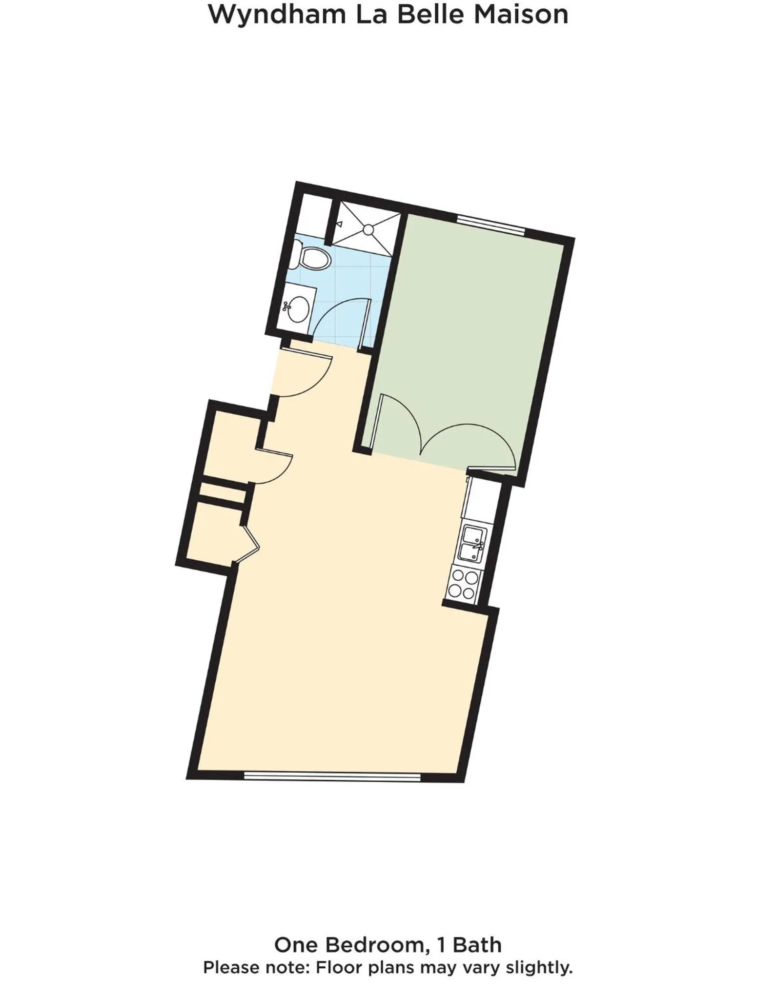 Floor plan in Club Wyndham La Belle Maison