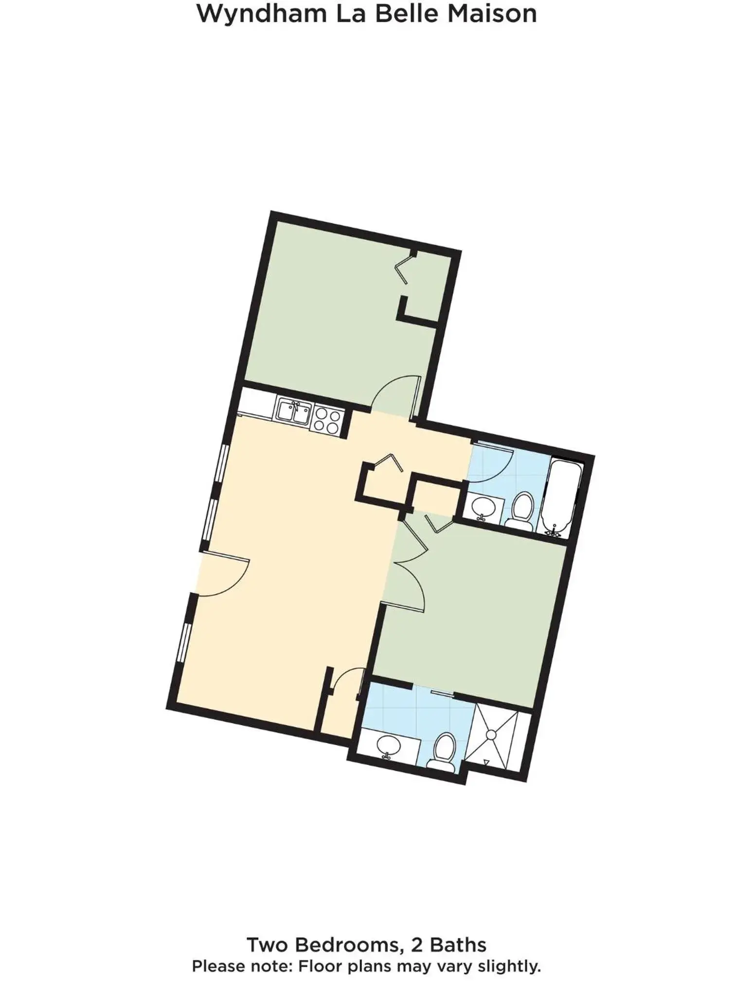 Floor Plan in Club Wyndham La Belle Maison