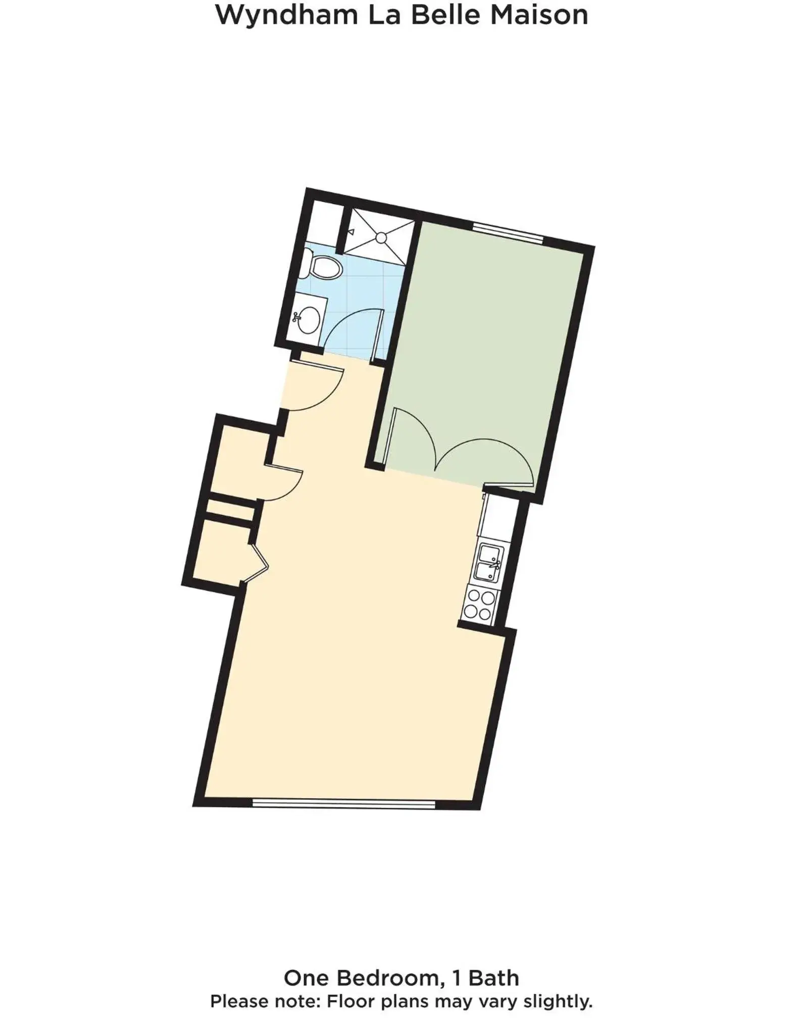 Floor Plan in Club Wyndham La Belle Maison