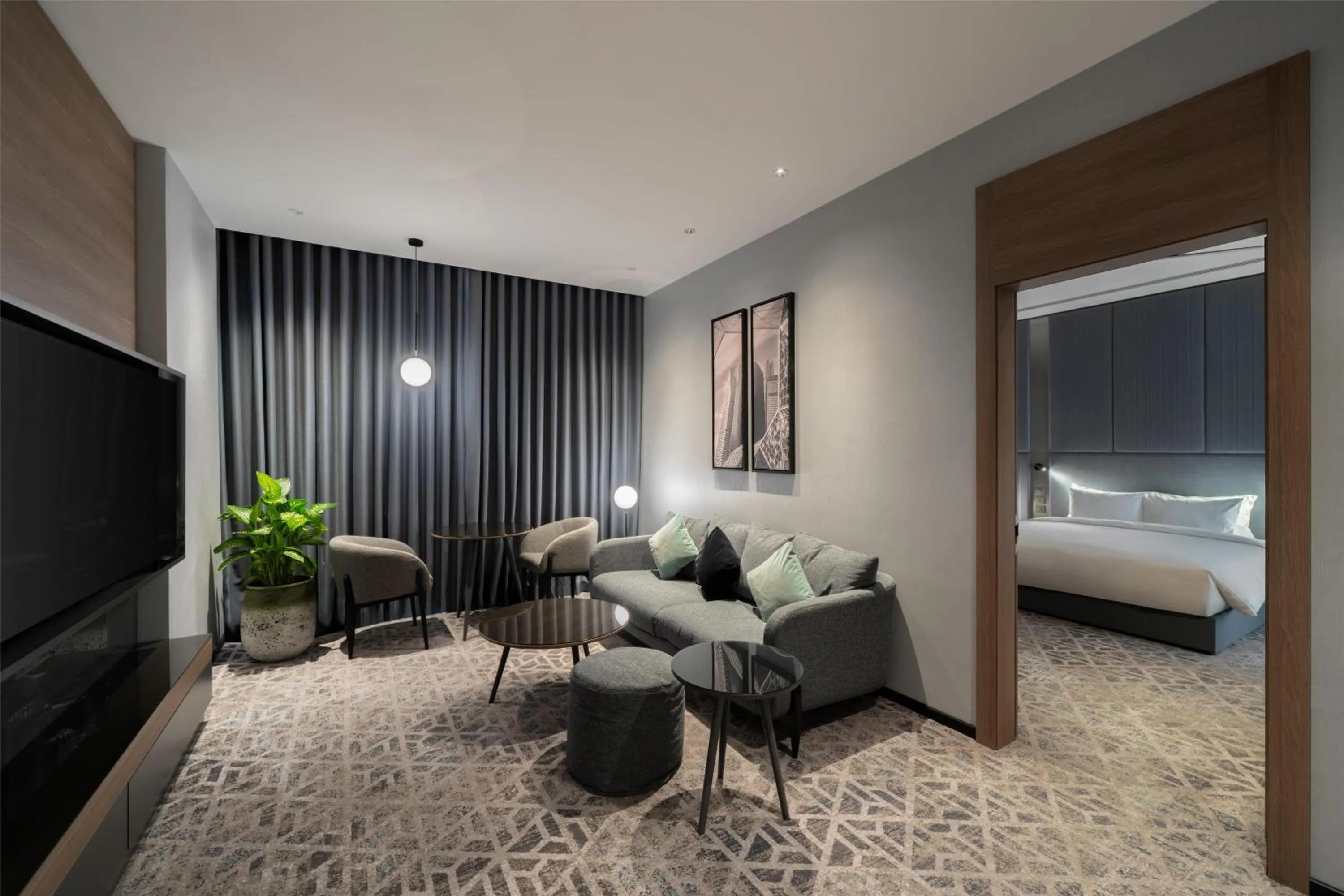 Photo of the whole room, Bed in Radisson Blu Hotel, Riyadh Al Sahafa