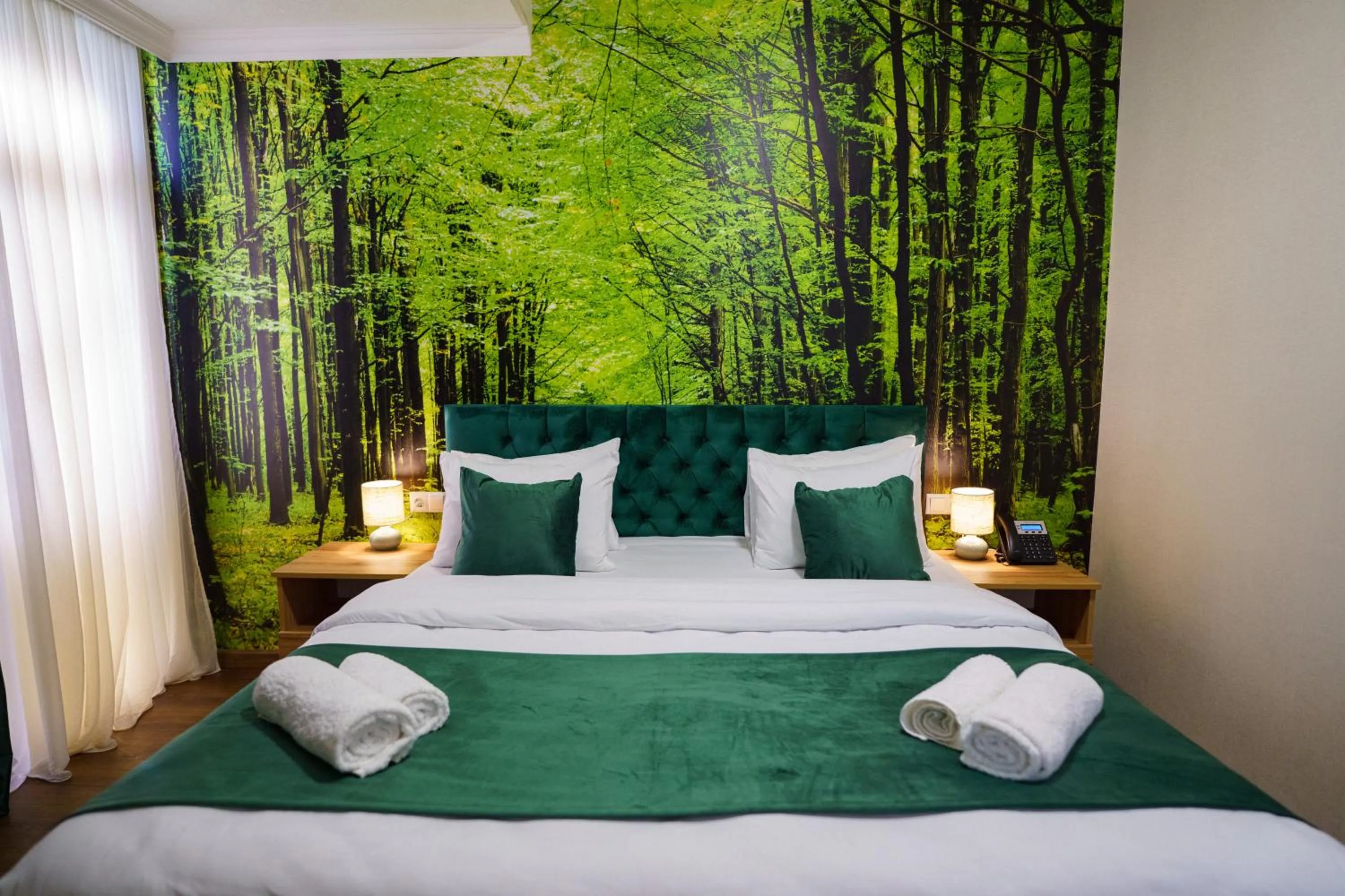 Bed in Green Palace Kutaisi