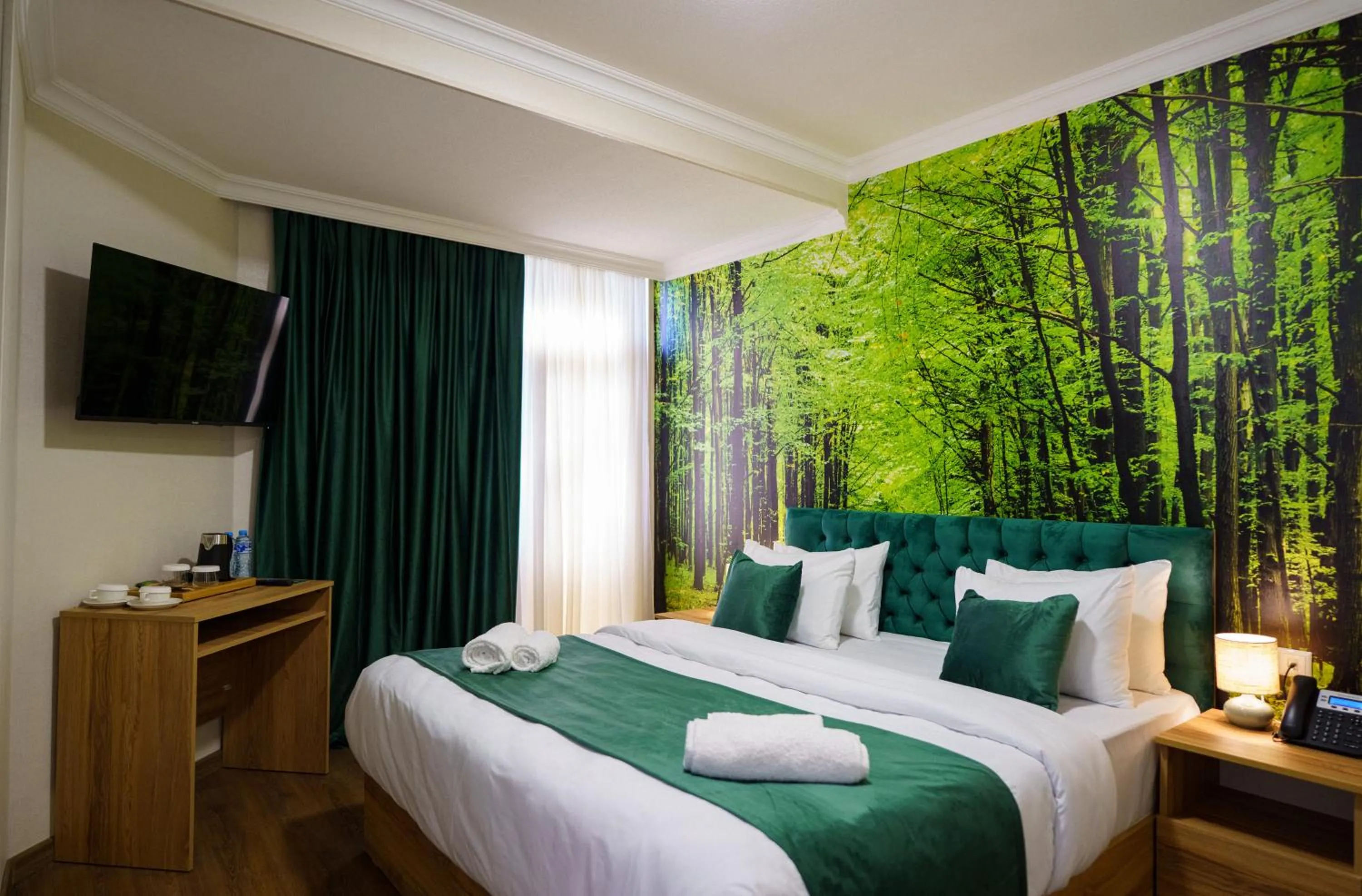 Bed in Green Palace Kutaisi