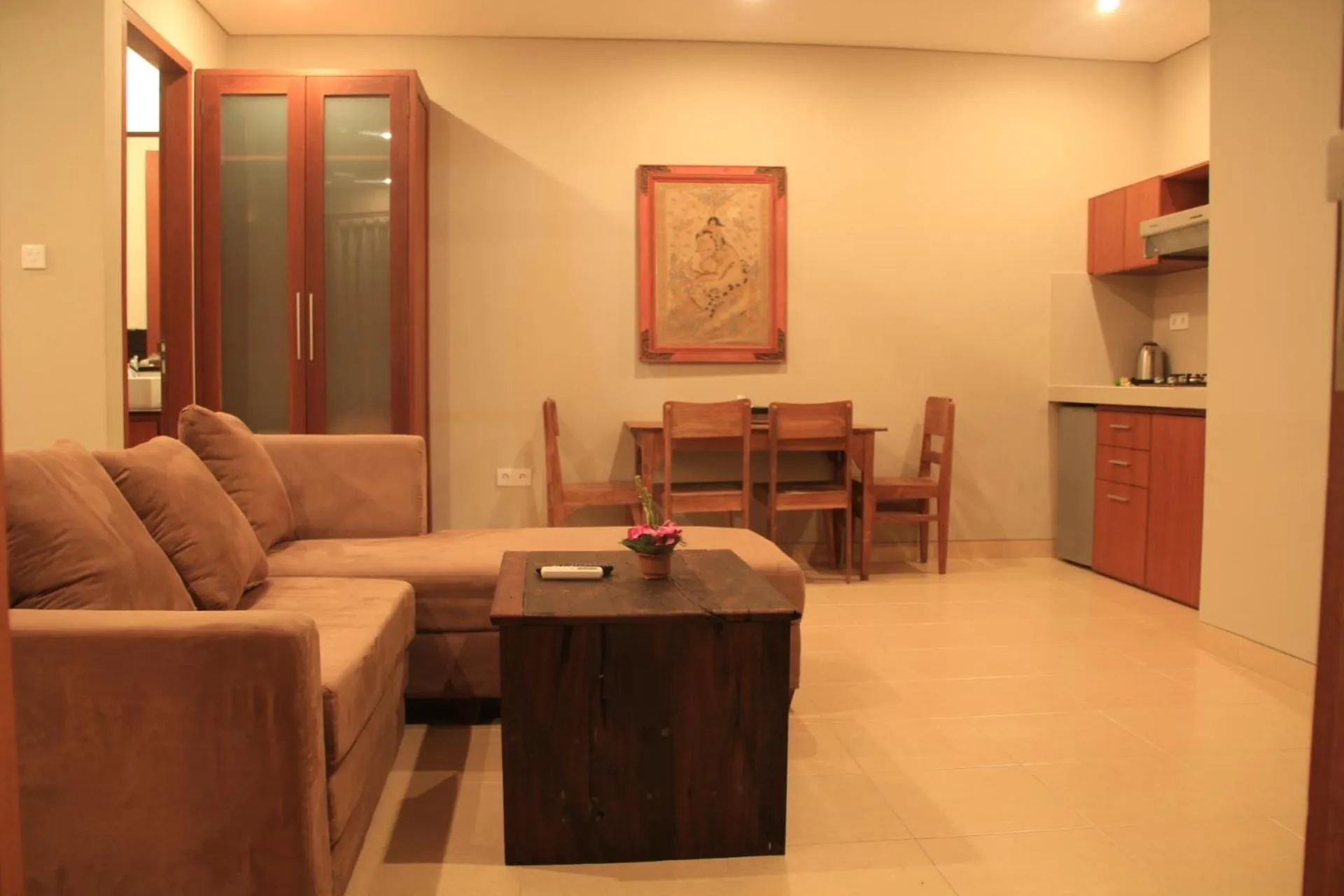 Kitchen or kitchenette in Semarandana Bedrooms and Pool