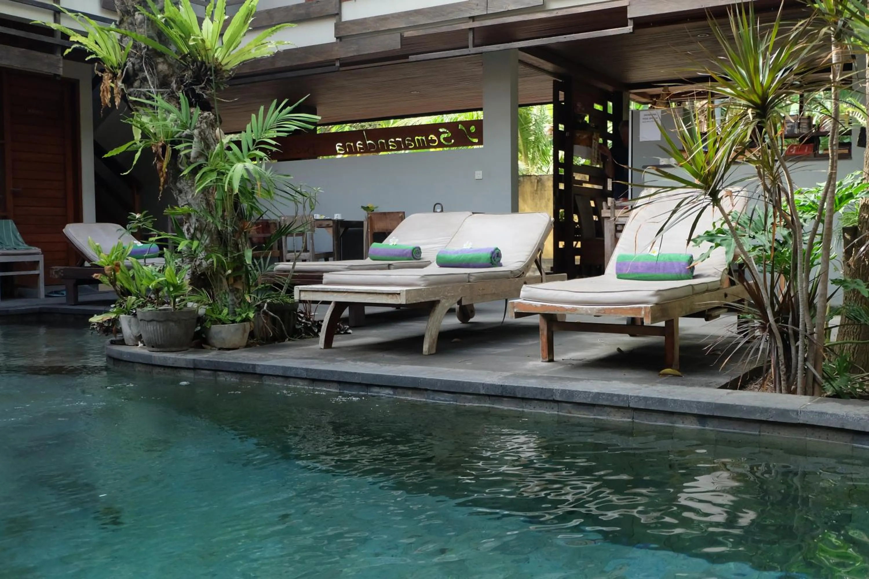 Swimming pool in Semarandana Bedrooms and Pool